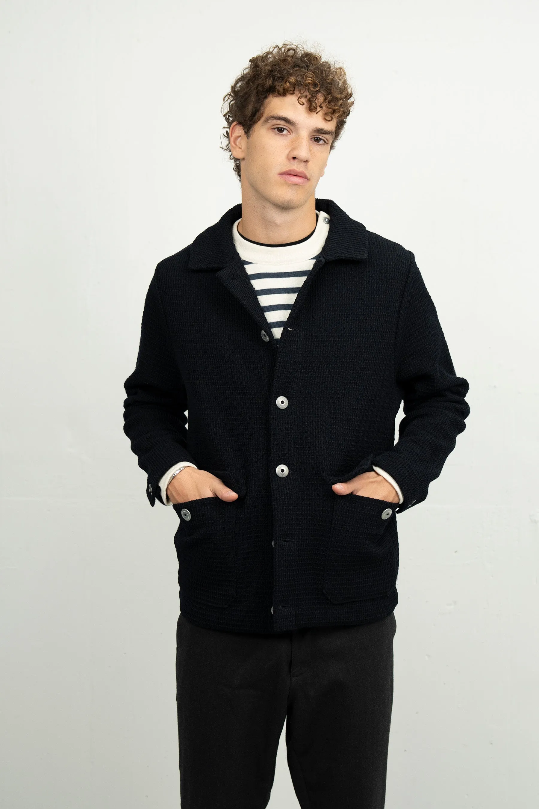 RADIAL jacket | jakke, navy blue II sold by S.N.S HERNING product image thumbnail 3