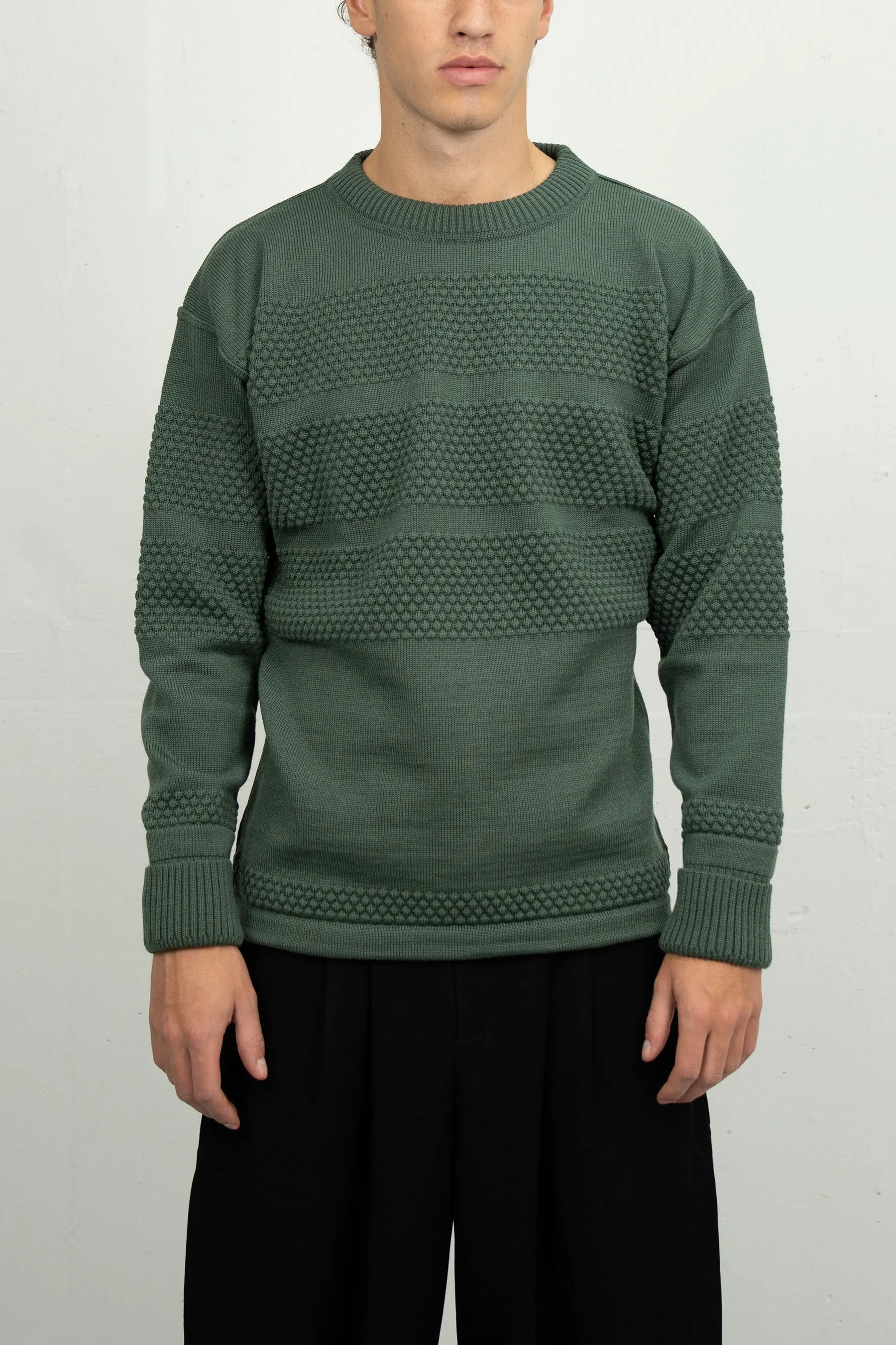FISHERMAN crew neck | rund hals, copper green sold by S.N.S HERNING