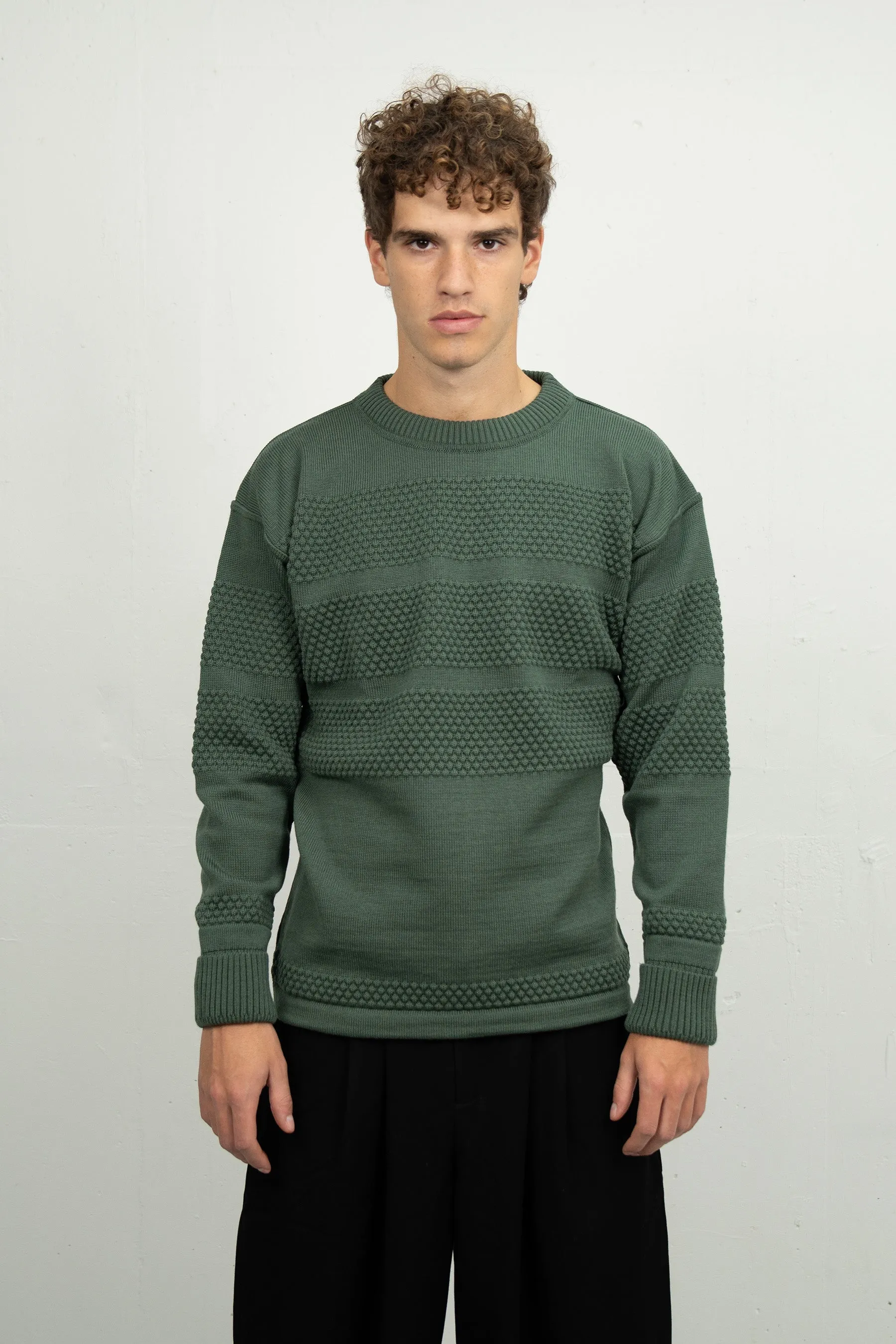 FISHERMAN crew neck | rund hals, copper green sold by S.N.S HERNING product image thumbnail 2