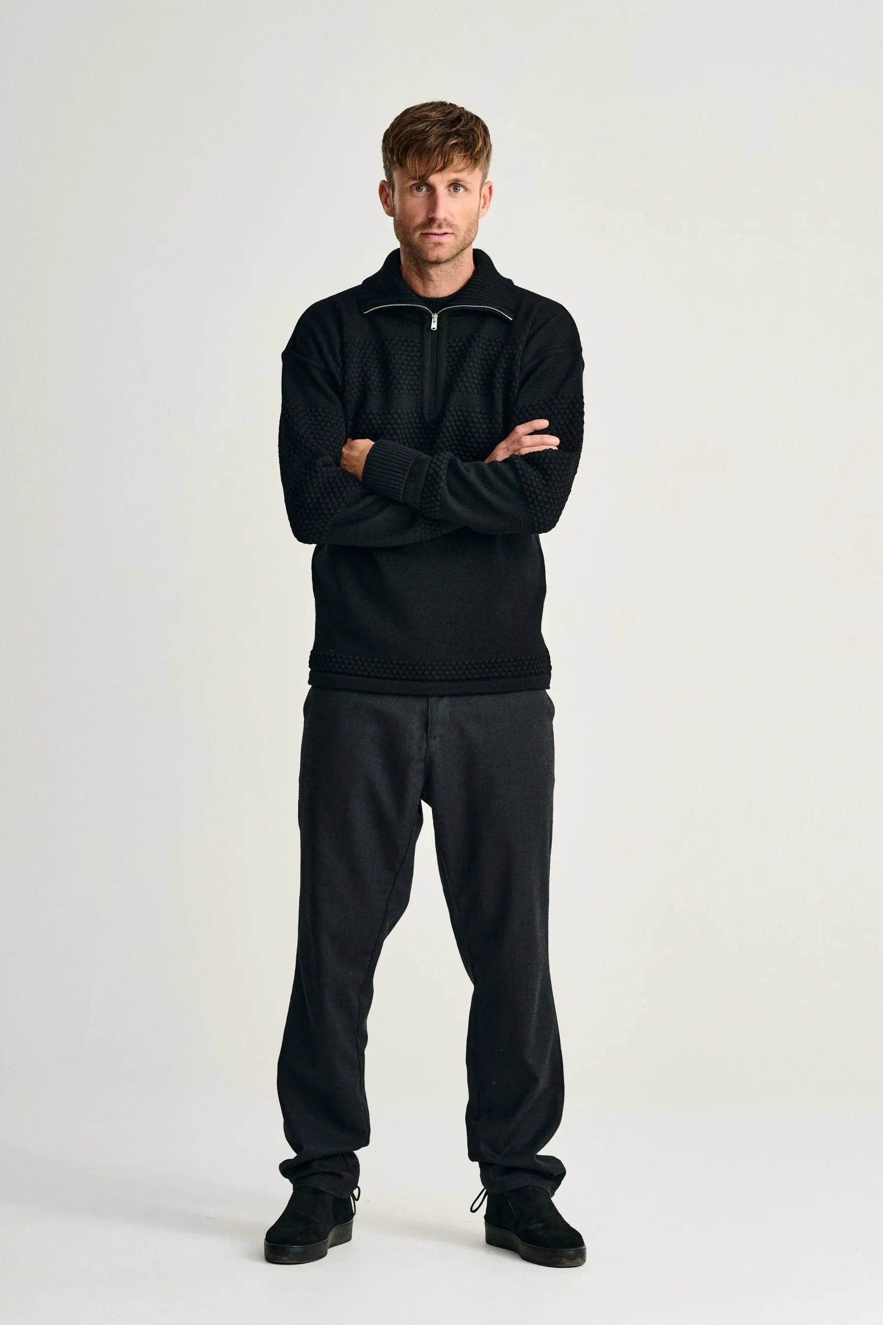 FISHERMAN half zip, black void sold by S.N.S HERNING product image thumbnail 2
