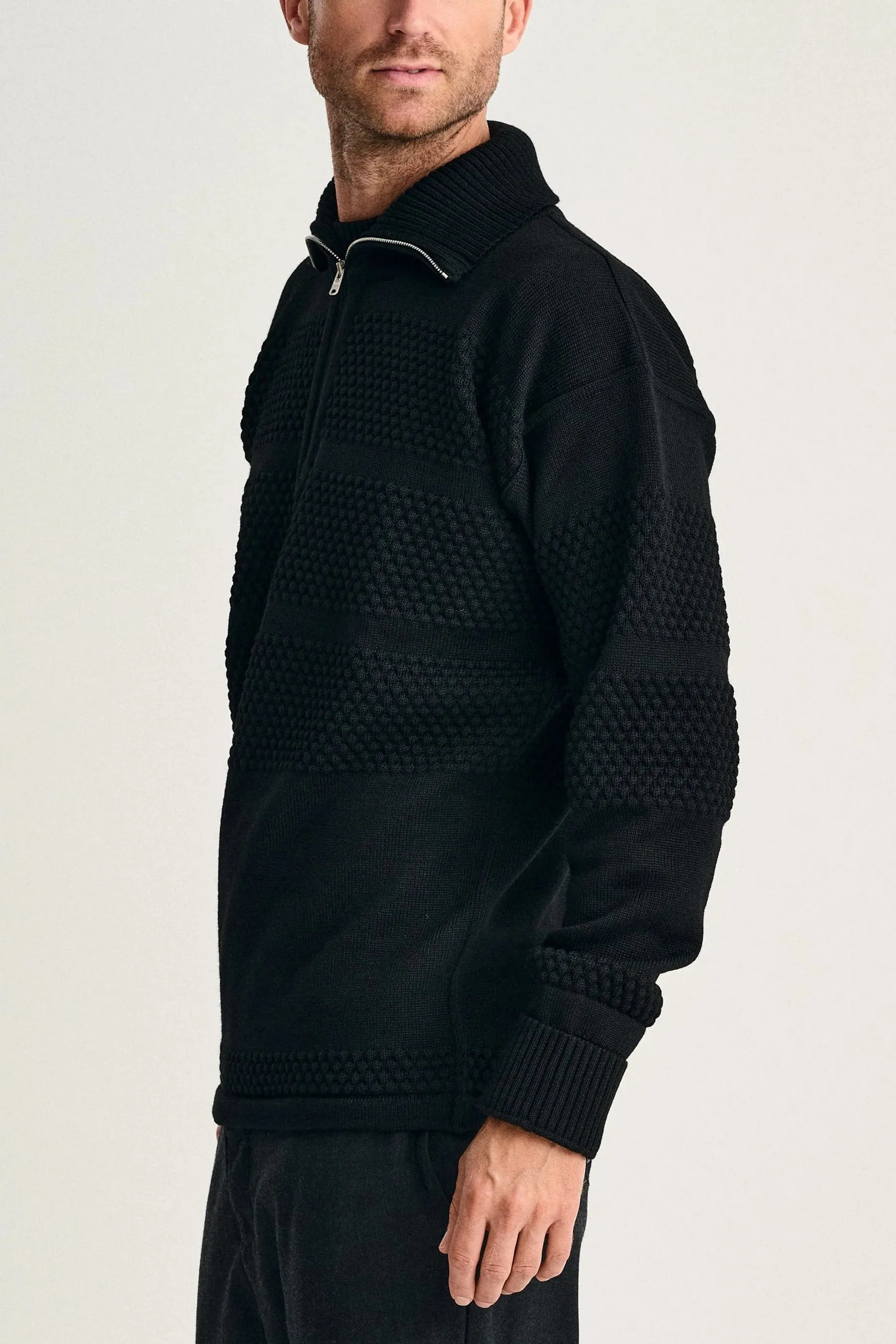 FISHERMAN half zip, black void sold by S.N.S HERNING product image thumbnail 4