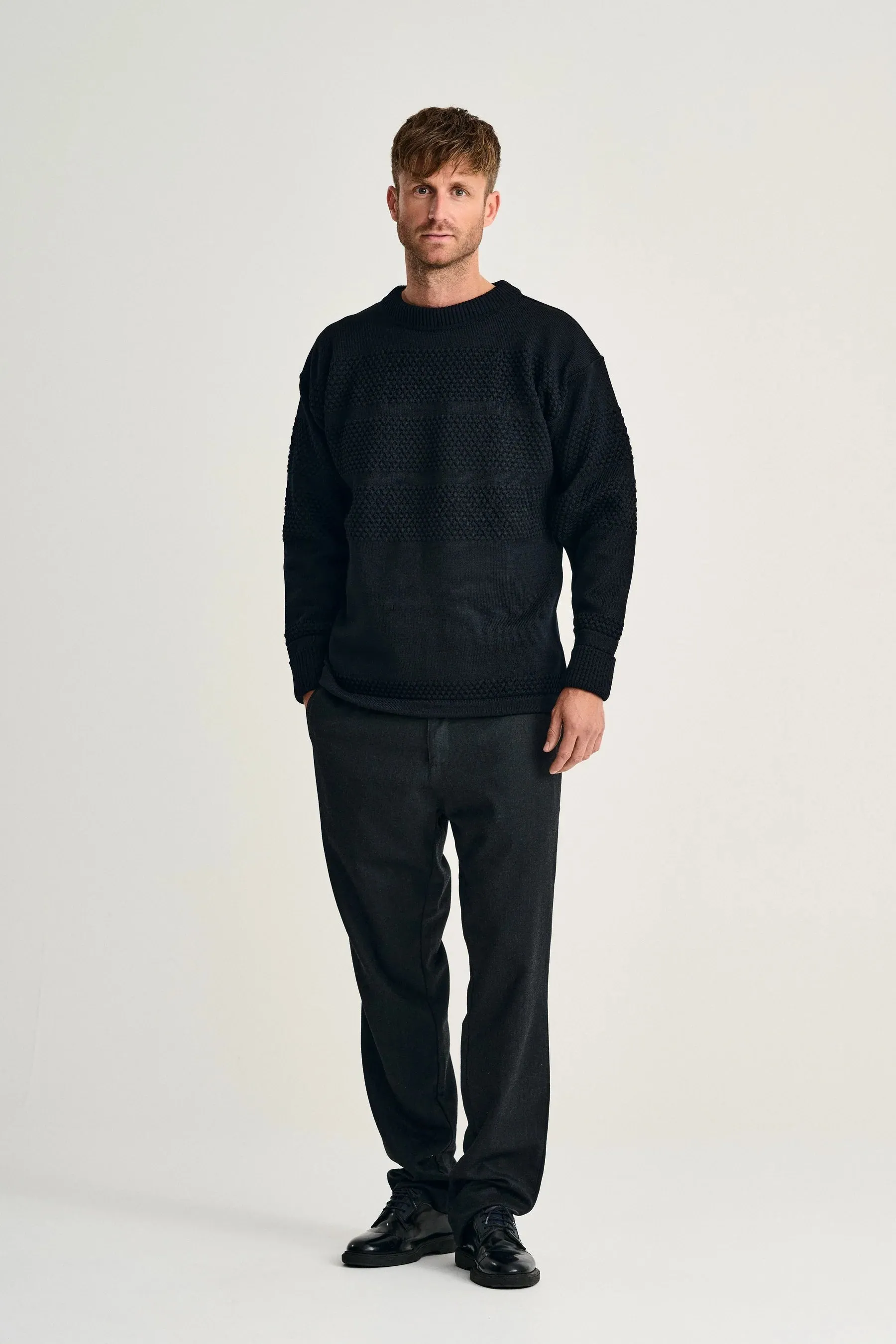 FISHERMAN crew neck | rund hals, navy blue sold by S.N.S HERNING product image thumbnail 2