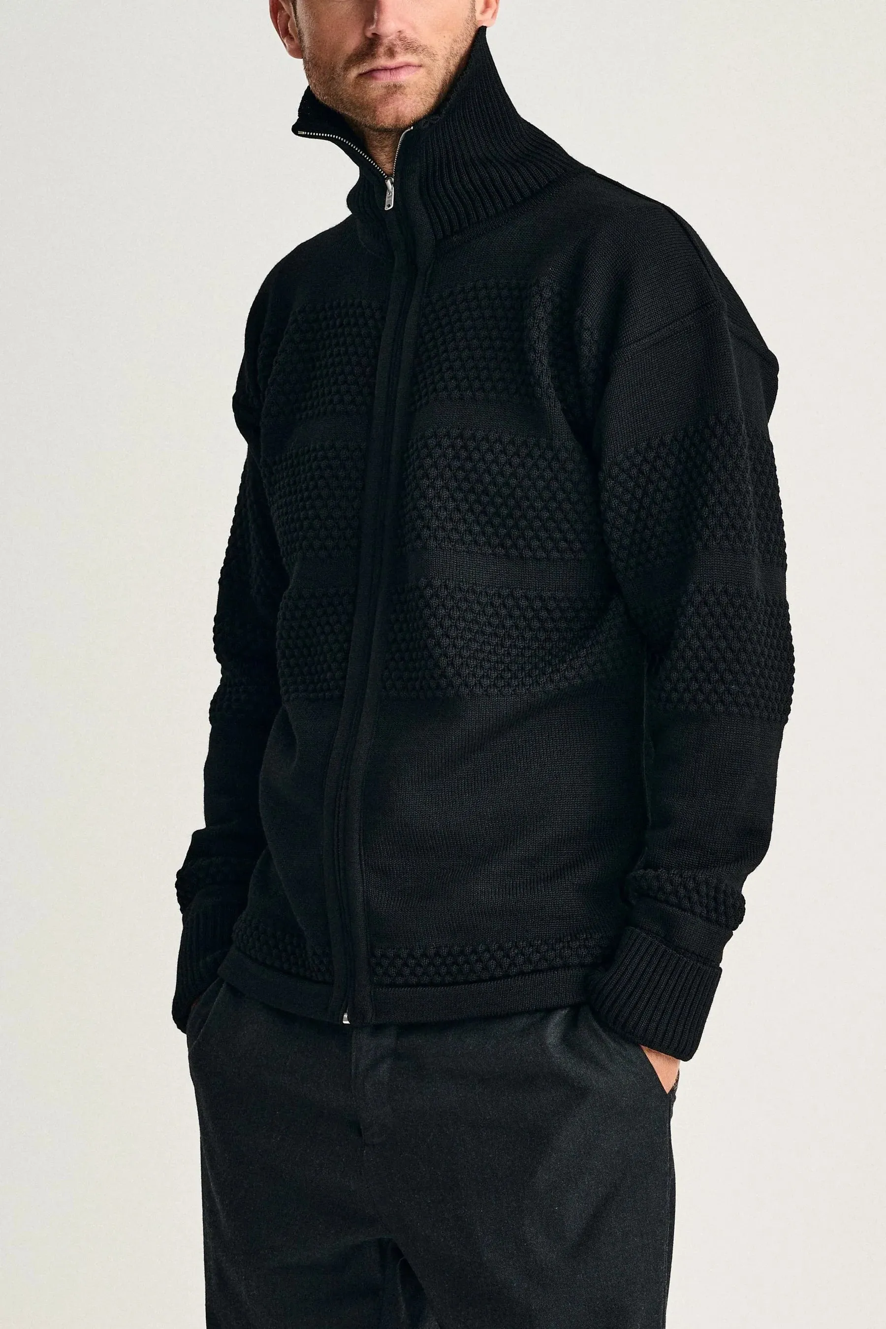 FISHERMAN full zip | lang lynlås, black void sold by S.N.S HERNING product image thumbnail 5