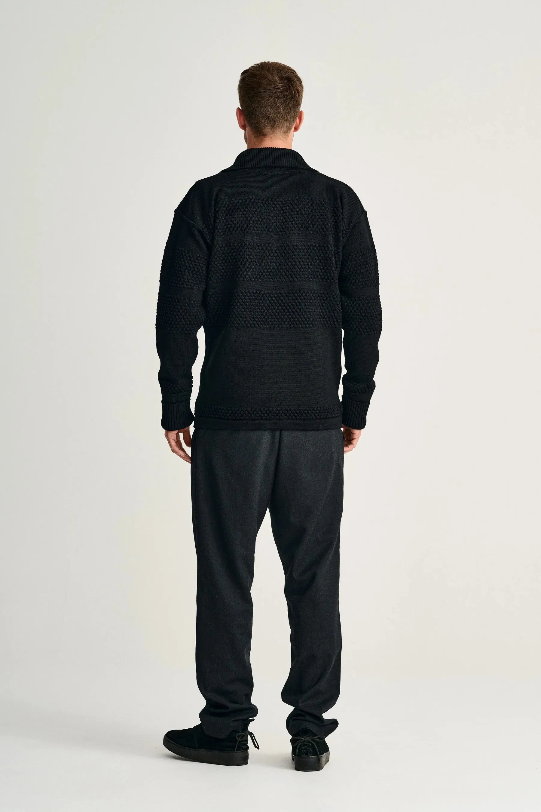 FISHERMAN full zip | lang lynlås, black void sold by S.N.S HERNING product image thumbnail 3