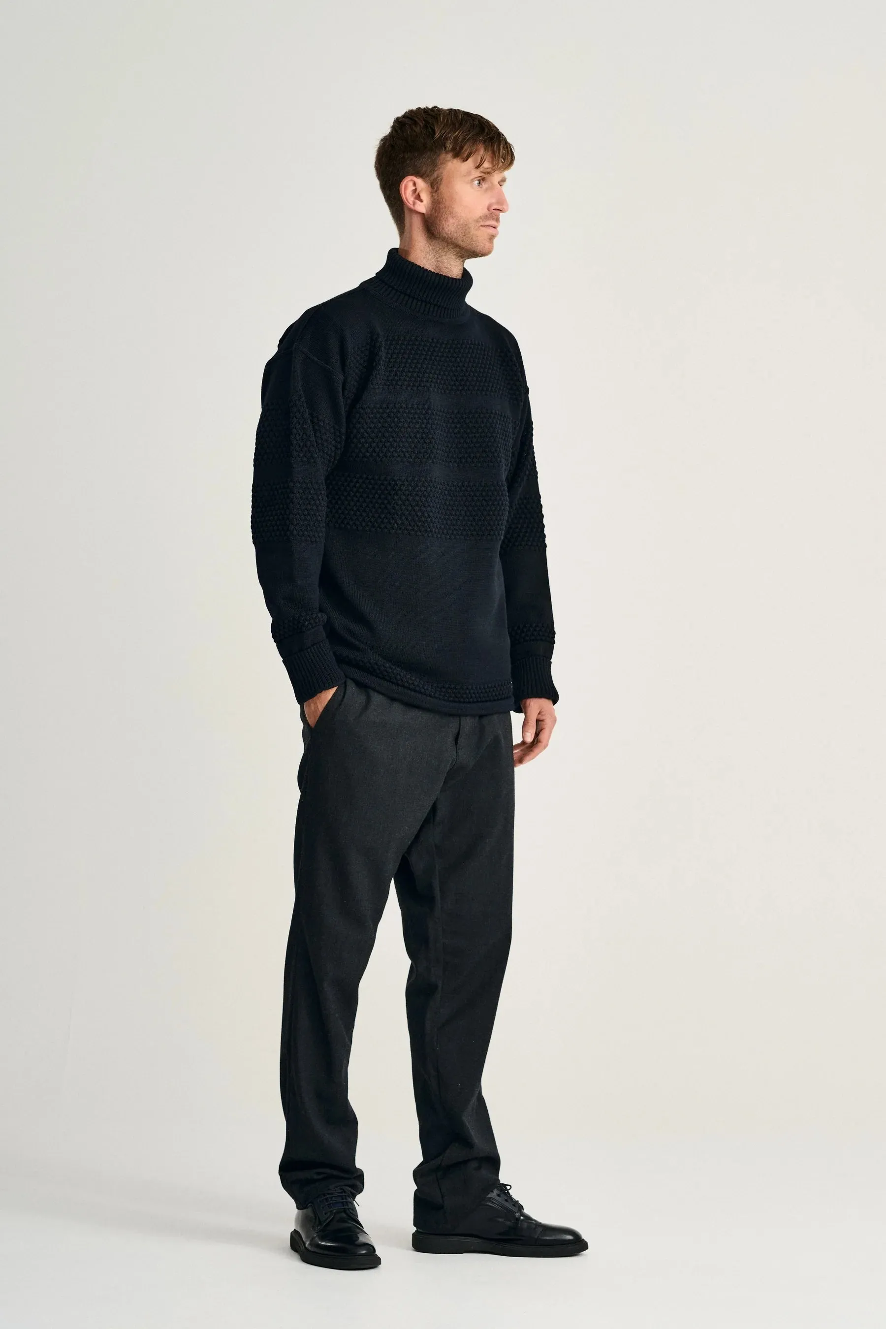 FISHERMAN sweater, navy blue sold by S.N.S HERNING product image thumbnail 5