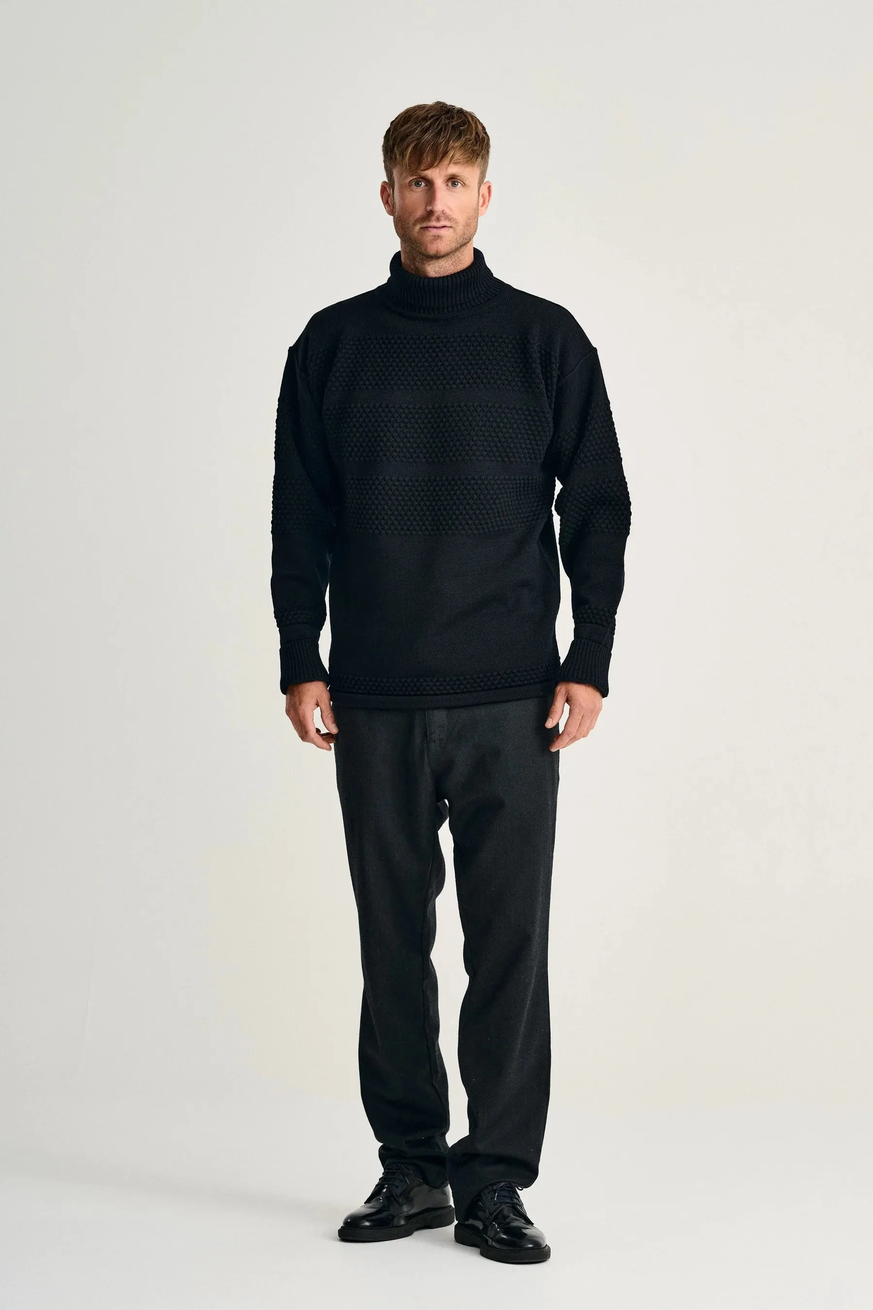 FISHERMAN sweater, navy blue sold by S.N.S HERNING product image thumbnail 2