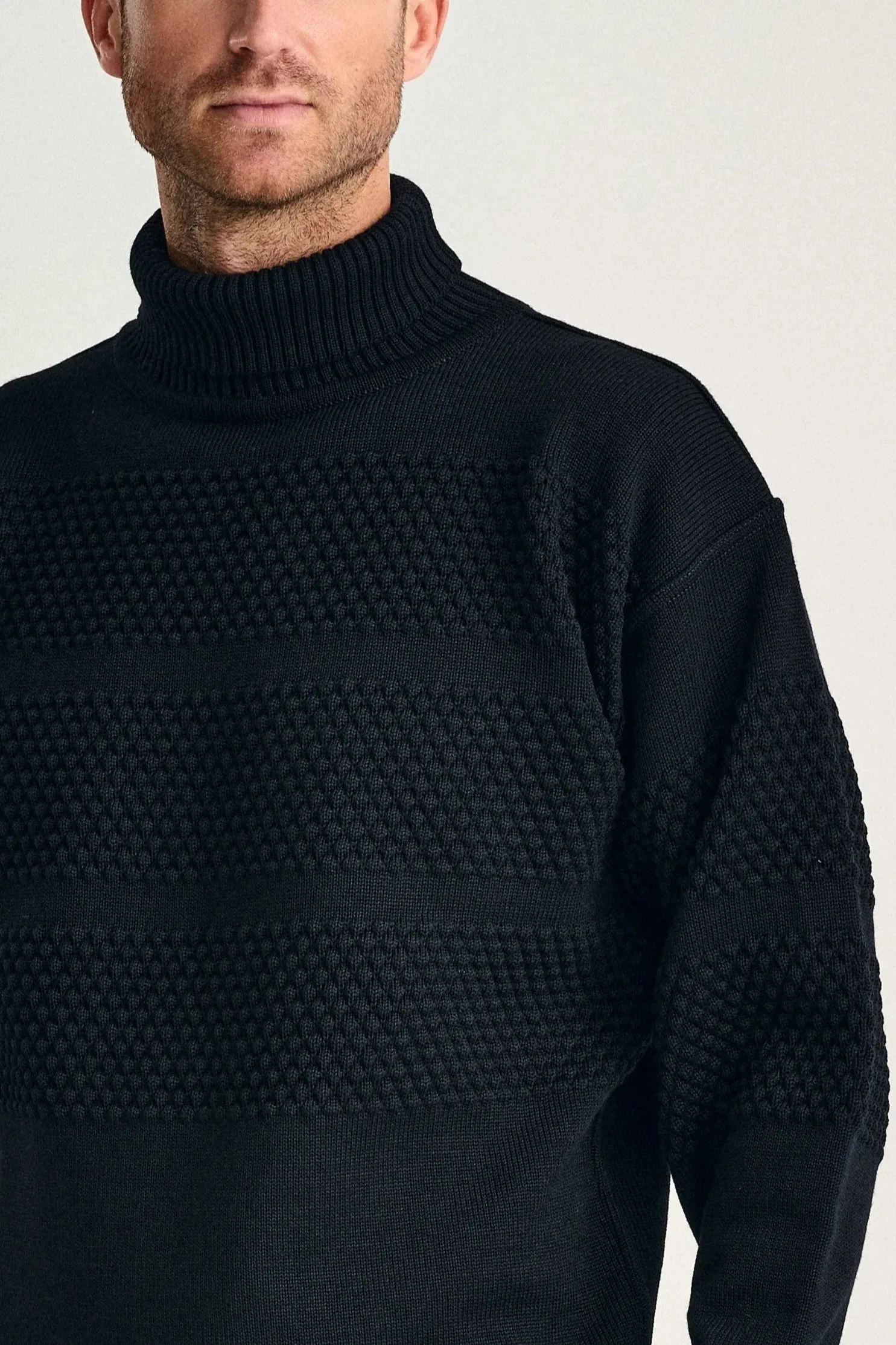 FISHERMAN sweater, navy blue sold by S.N.S HERNING product image thumbnail 4
