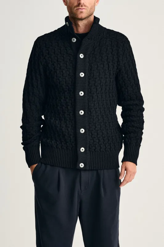 STARK cardigan, navy blue made by S.N.S HERNING