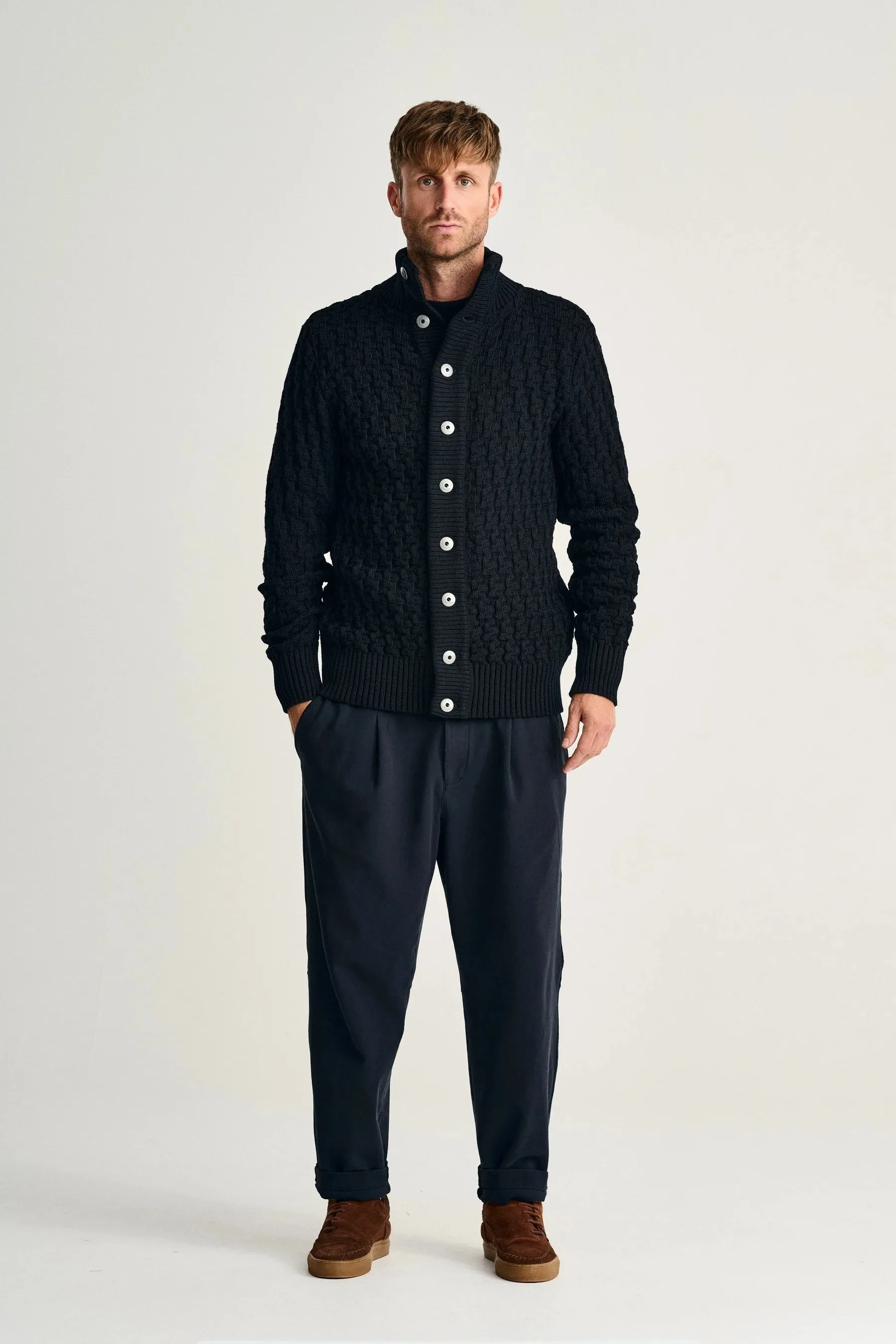 STARK cardigan, navy blue sold by S.N.S HERNING product image thumbnail 2