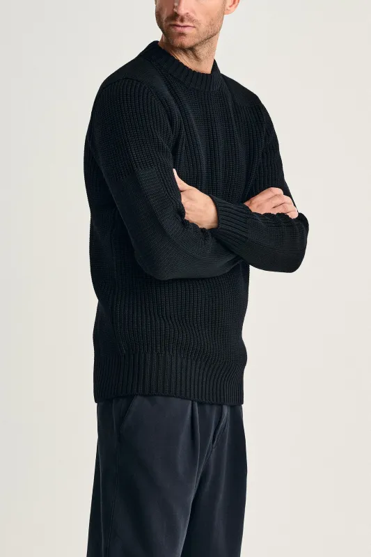 ROBUST crew neck | rund hals, navy blue (f) sold by S.N.S HERNING