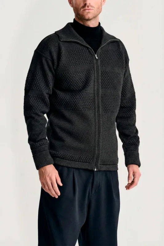 FISHERMAN full zip | lang lynlås, molten grey sold by S.N.S HERNING