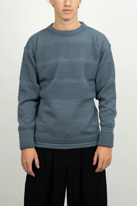 FISHERMAN crew neck | rund hals, slate blue sold by S.N.S HERNING