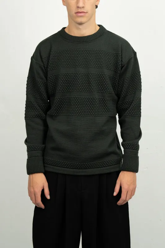FISHERMAN crew neck | rund hals, dark forest green sold by S.N.S HERNING
