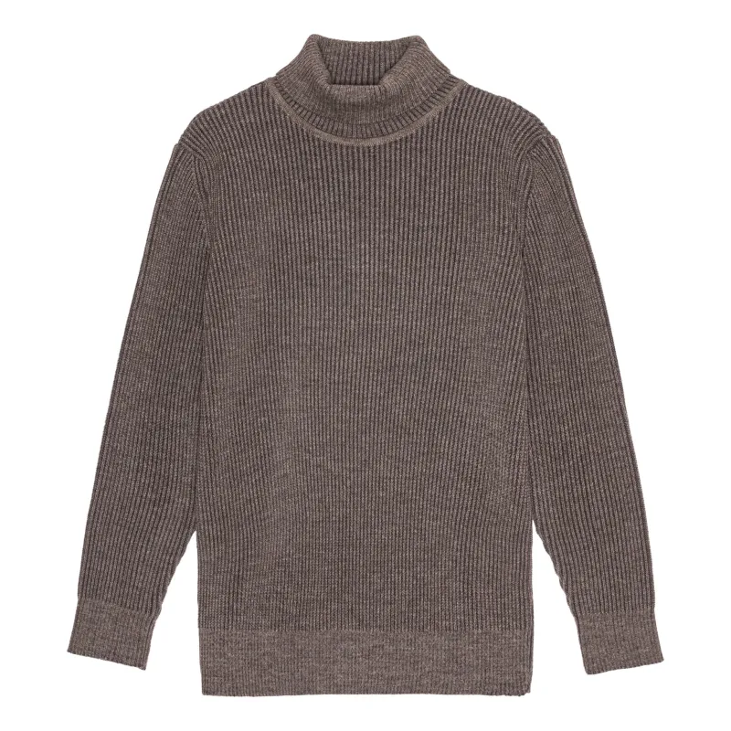 FENDER-III sweater | høj hals, terra brown (f) sold by S.N.S HERNING