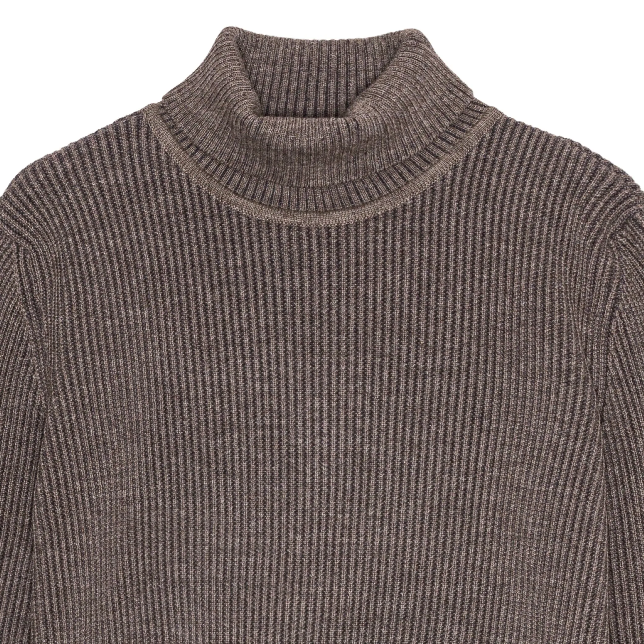 FENDER-III sweater | høj hals, terra brown (f) sold by S.N.S HERNING product image thumbnail 3