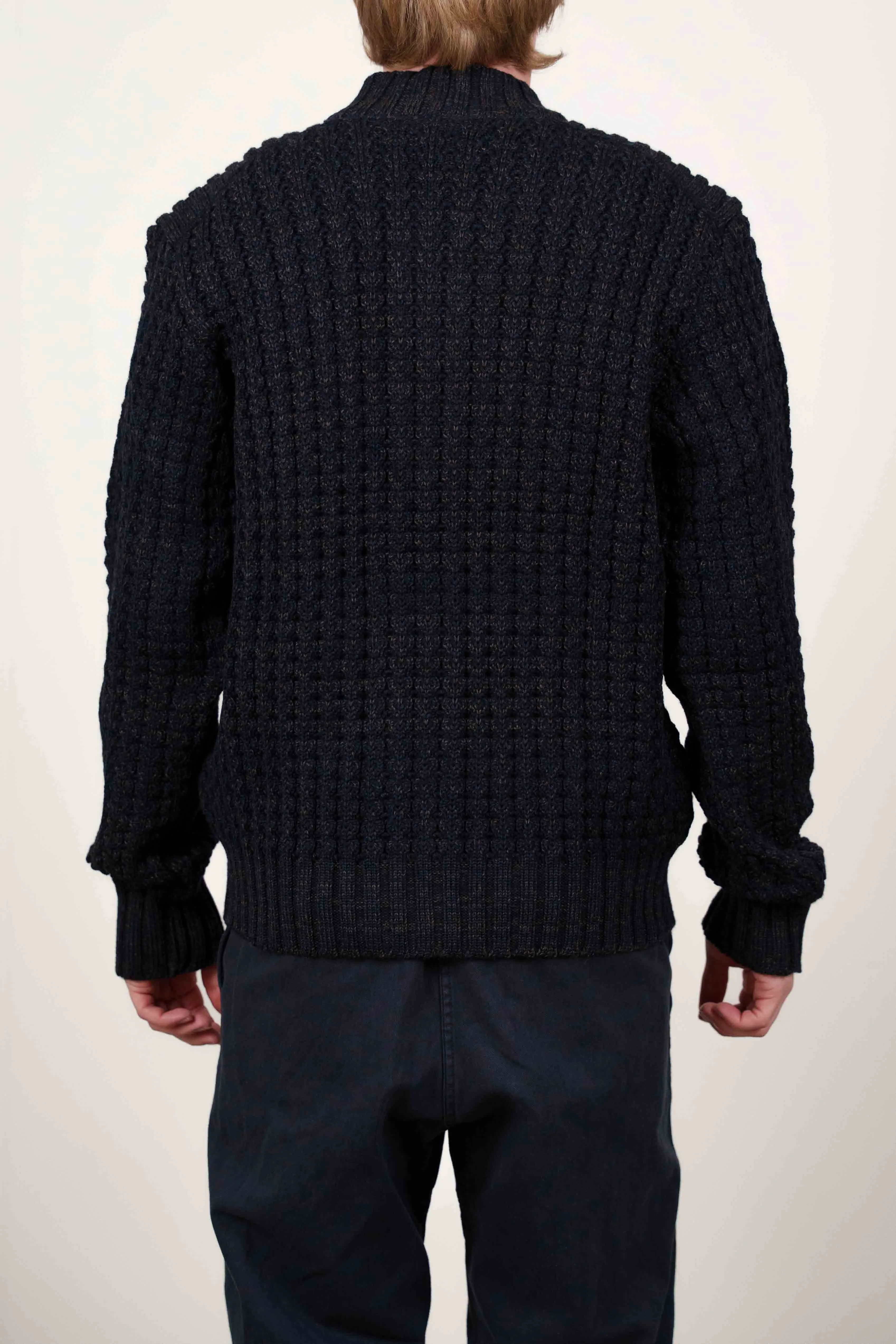 ION cardigan, navy blue mix sold by S.N.S HERNING product image thumbnail 4