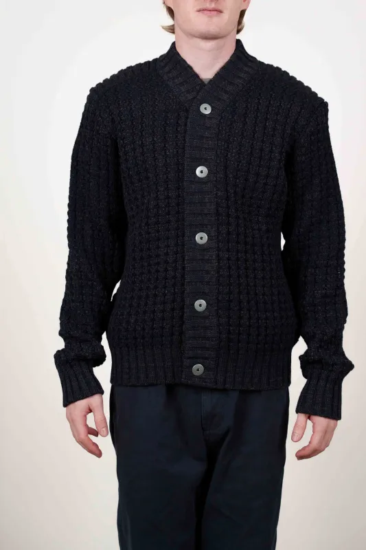 ION cardigan, navy blue mix sold by S.N.S HERNING