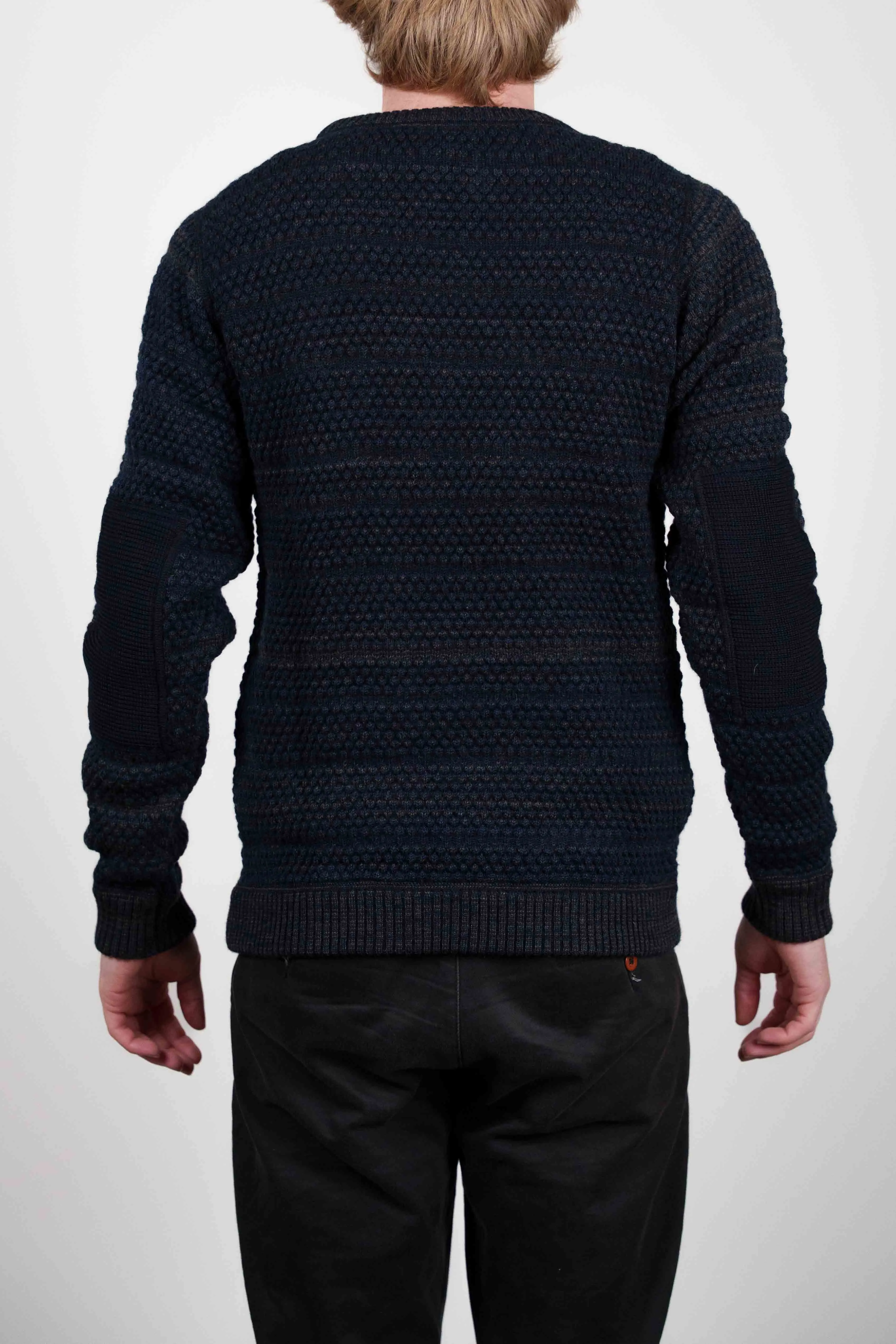 MOMENT sweater, navy blue mix sold by S.N.S HERNING product image thumbnail 4