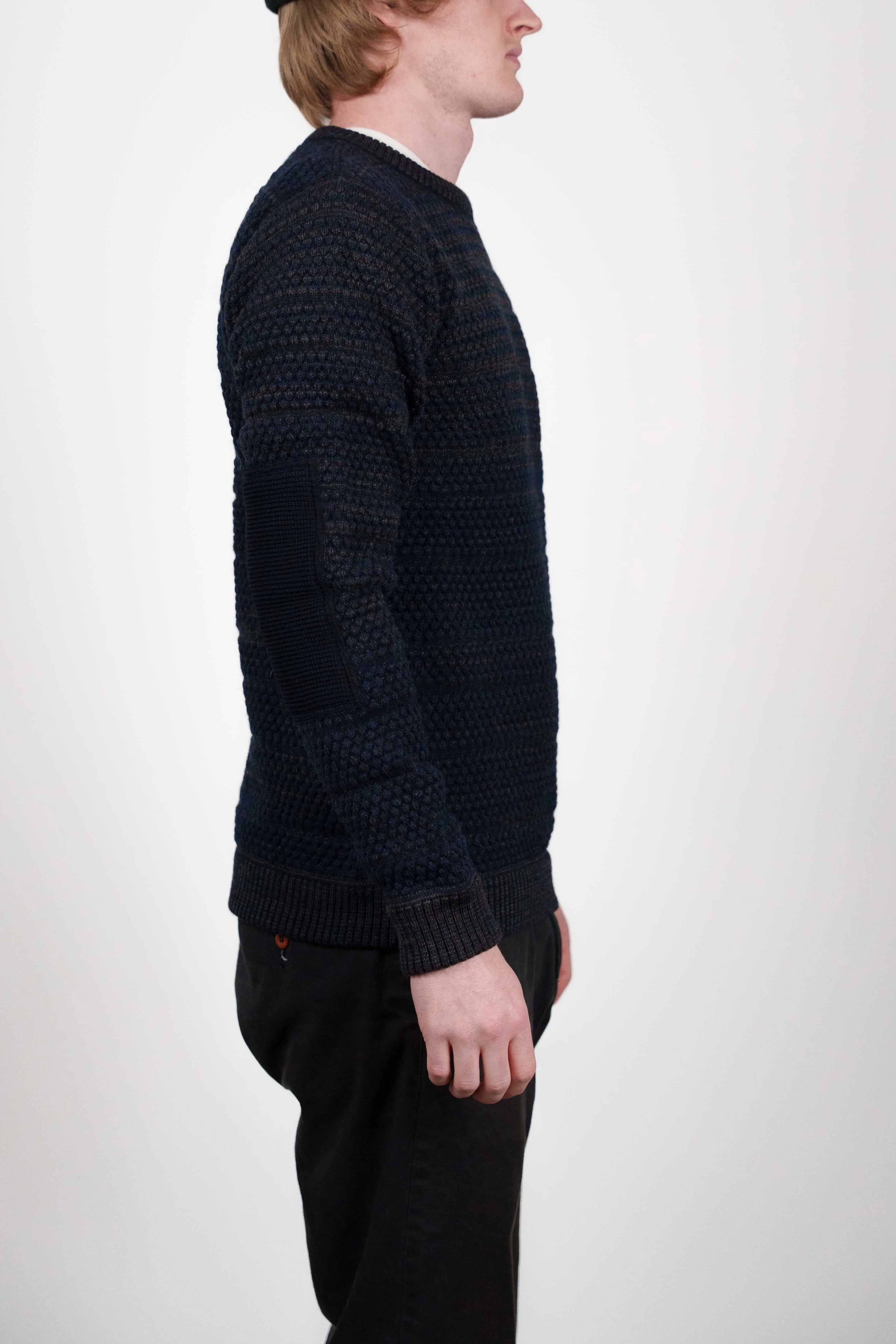 MOMENT sweater, navy blue mix sold by S.N.S HERNING product image thumbnail 3