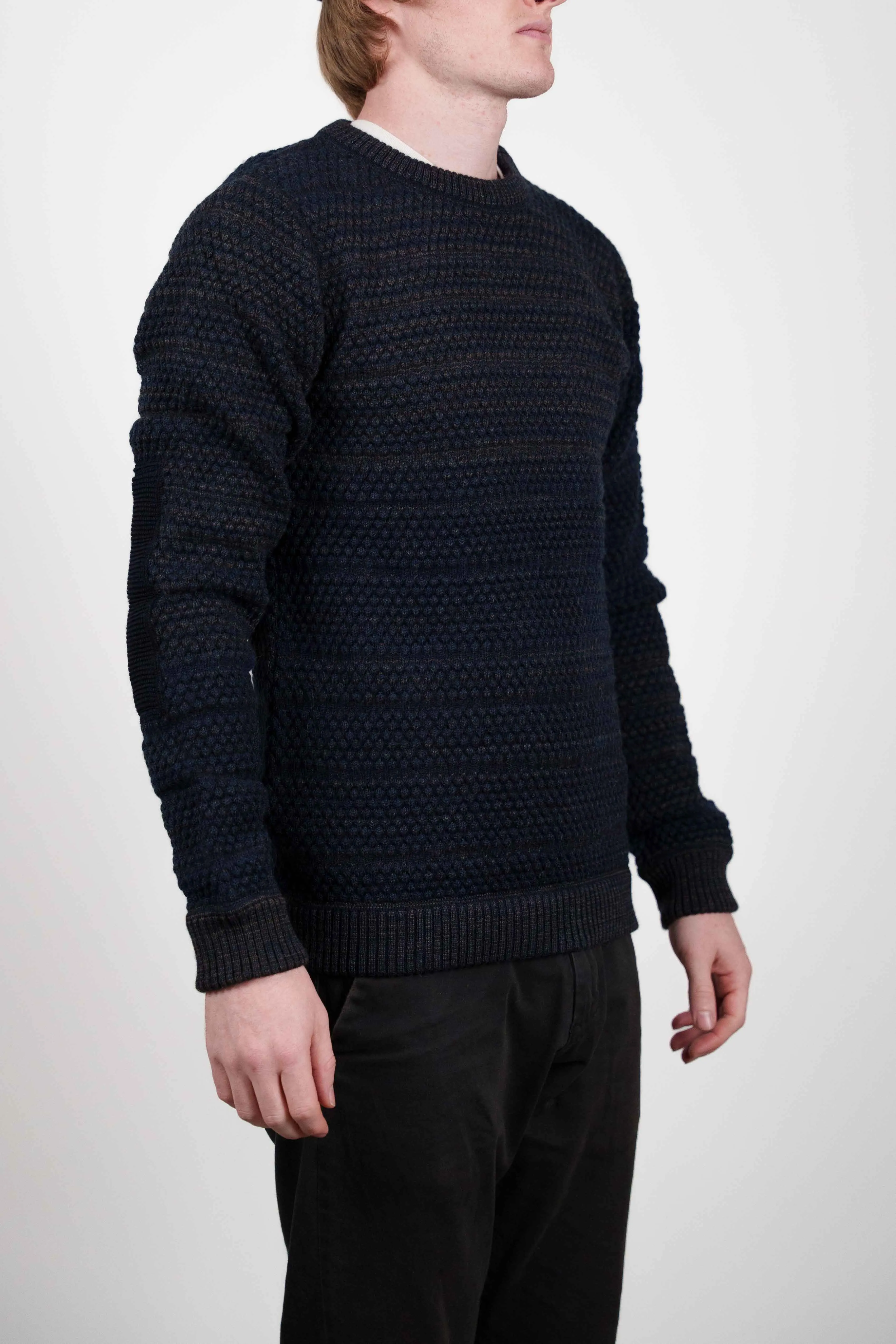 MOMENT sweater, navy blue mix sold by S.N.S HERNING product image thumbnail 2