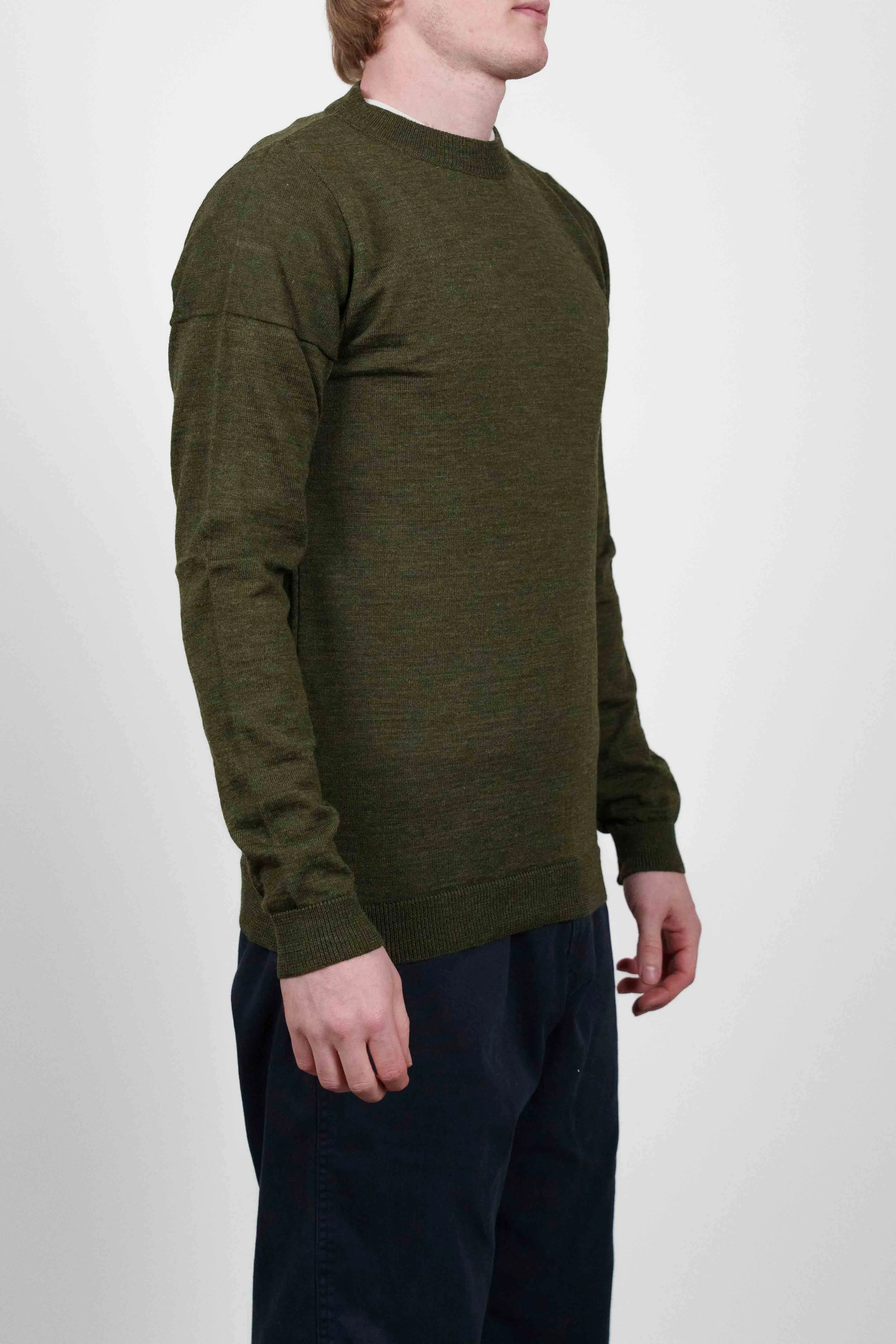 VERSION crew neck, army green sold by S.N.S HERNING product image thumbnail 2