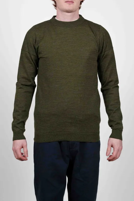 VERSION crew neck, army green sold by S.N.S HERNING