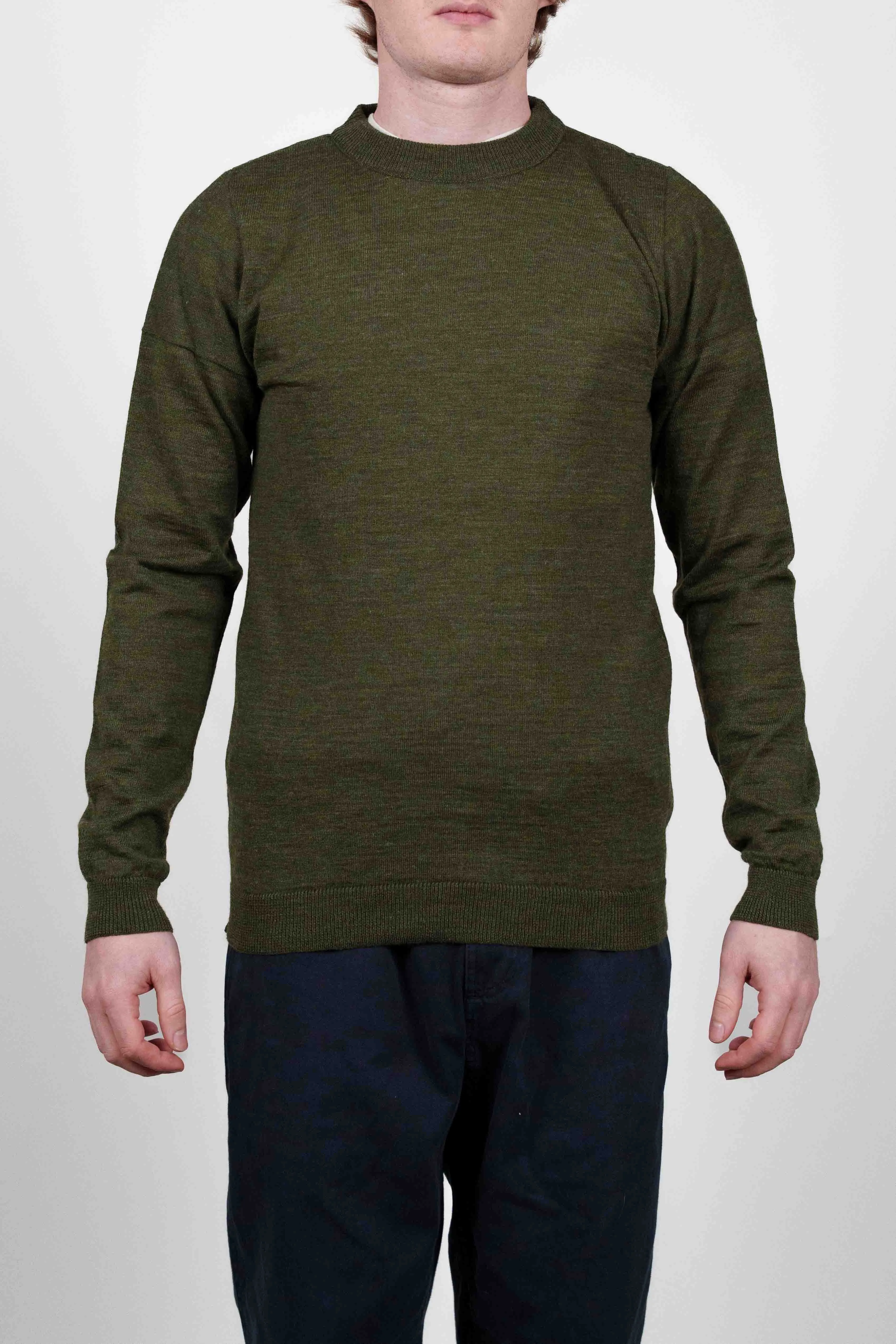 VERSION crew neck, army green sold by S.N.S HERNING