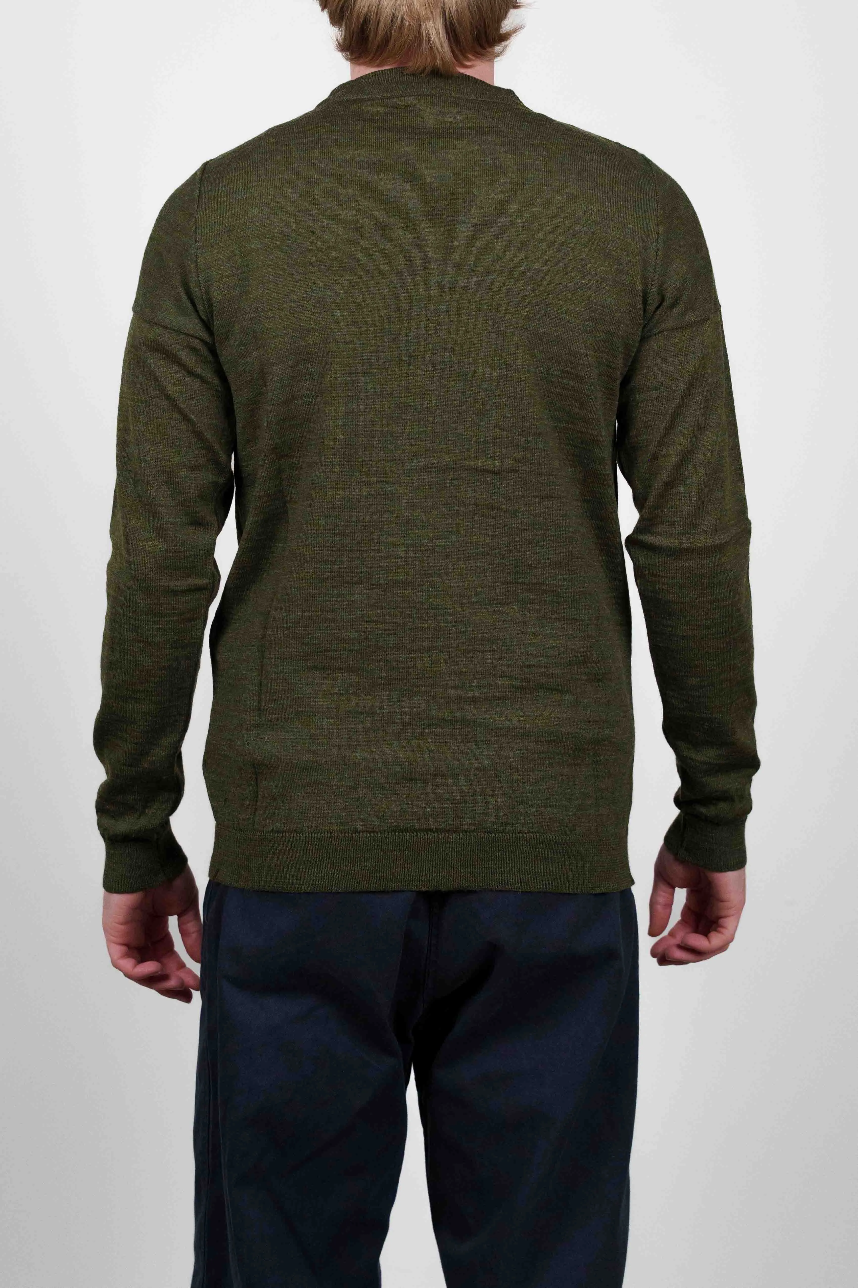 VERSION crew neck, army green sold by S.N.S HERNING product image thumbnail 4