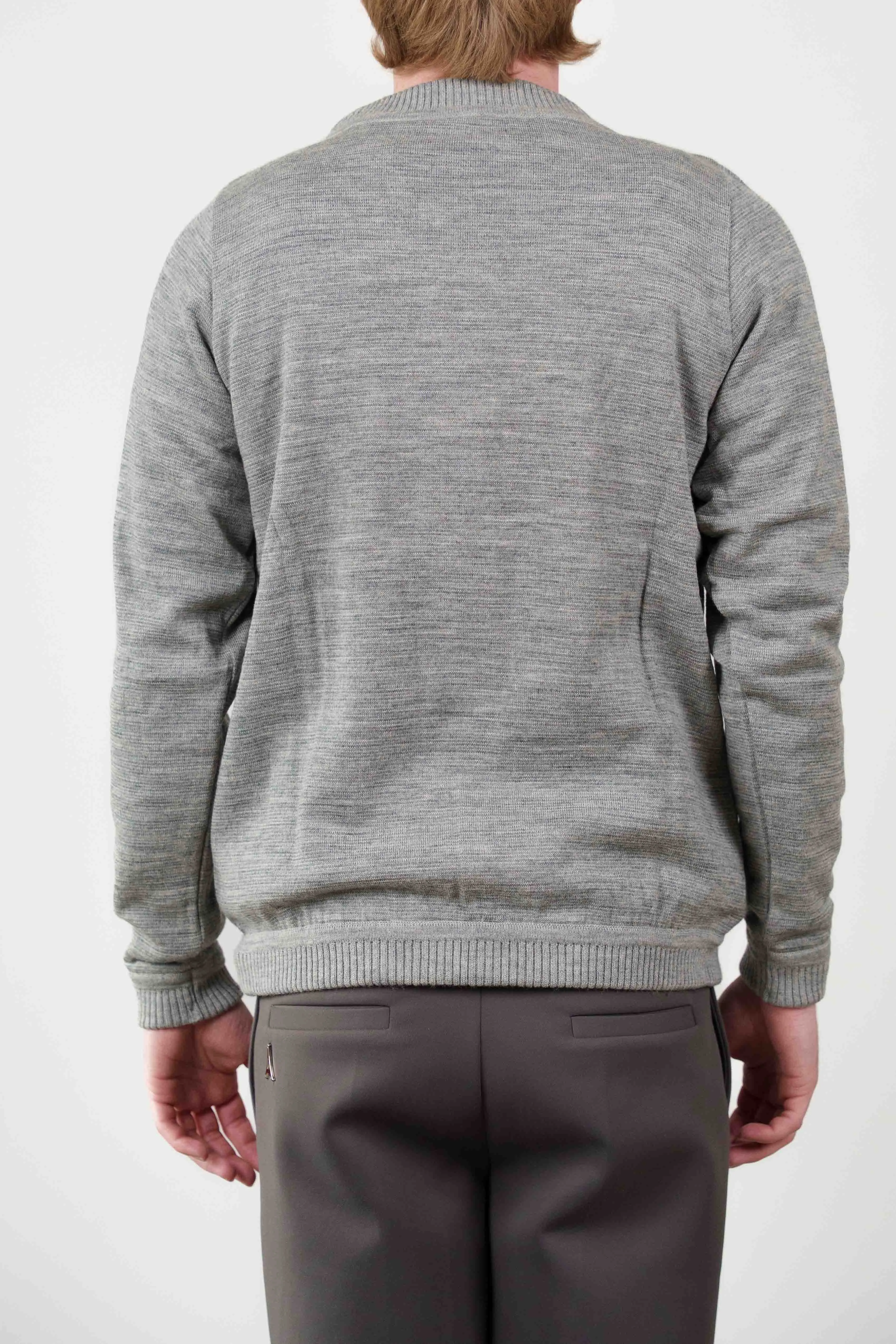 BASIS sweater, concrete / top grey melange sold by S.N.S HERNING product image thumbnail 4
