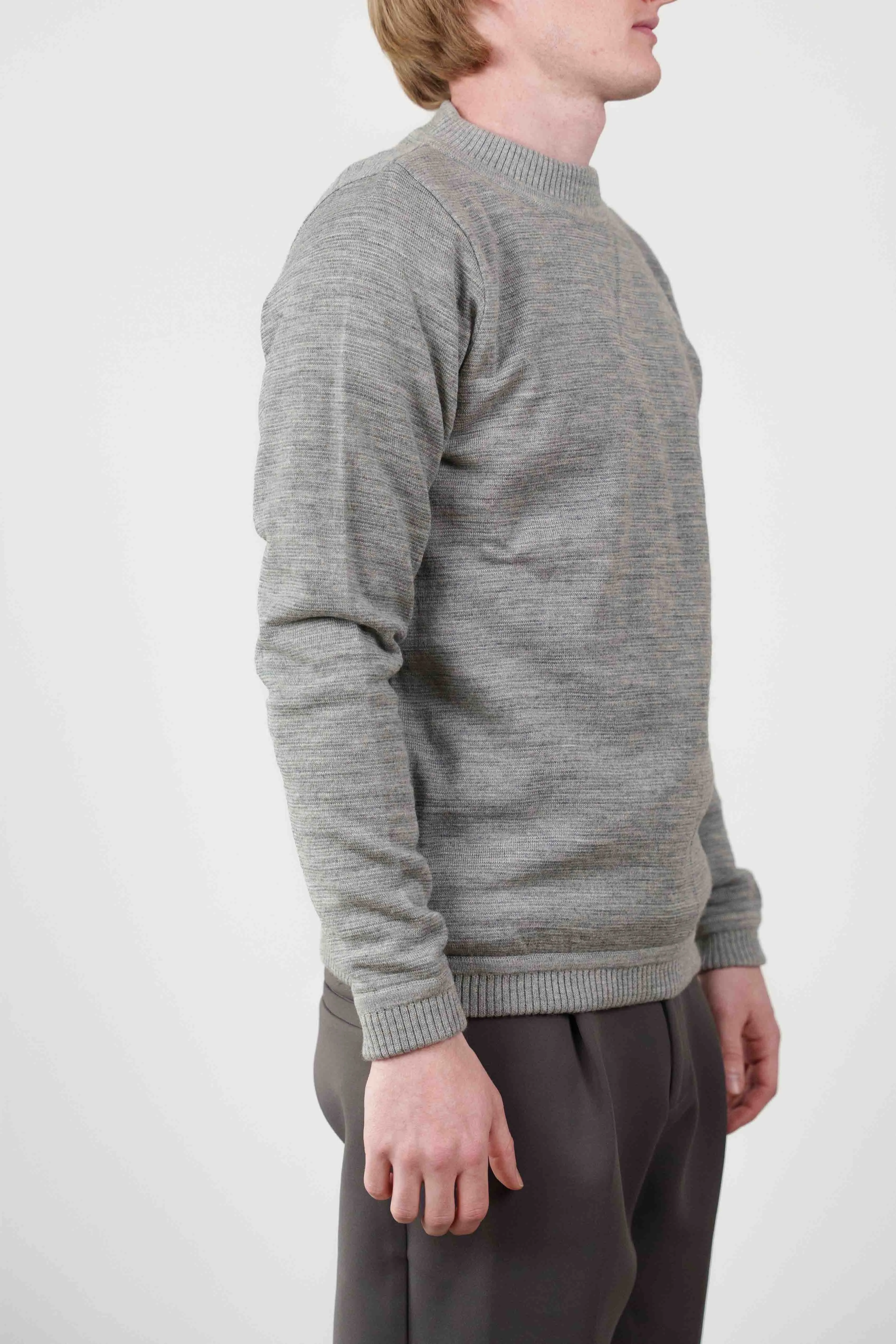 BASIS sweater, concrete / top grey melange sold by S.N.S HERNING product image thumbnail 2
