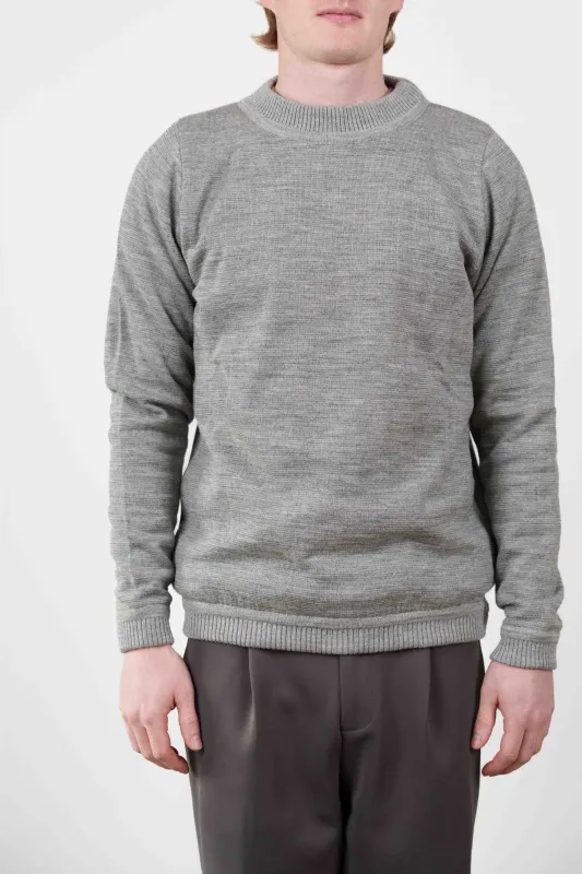 BASIS sweater, concrete / top grey melange sold by S.N.S HERNING