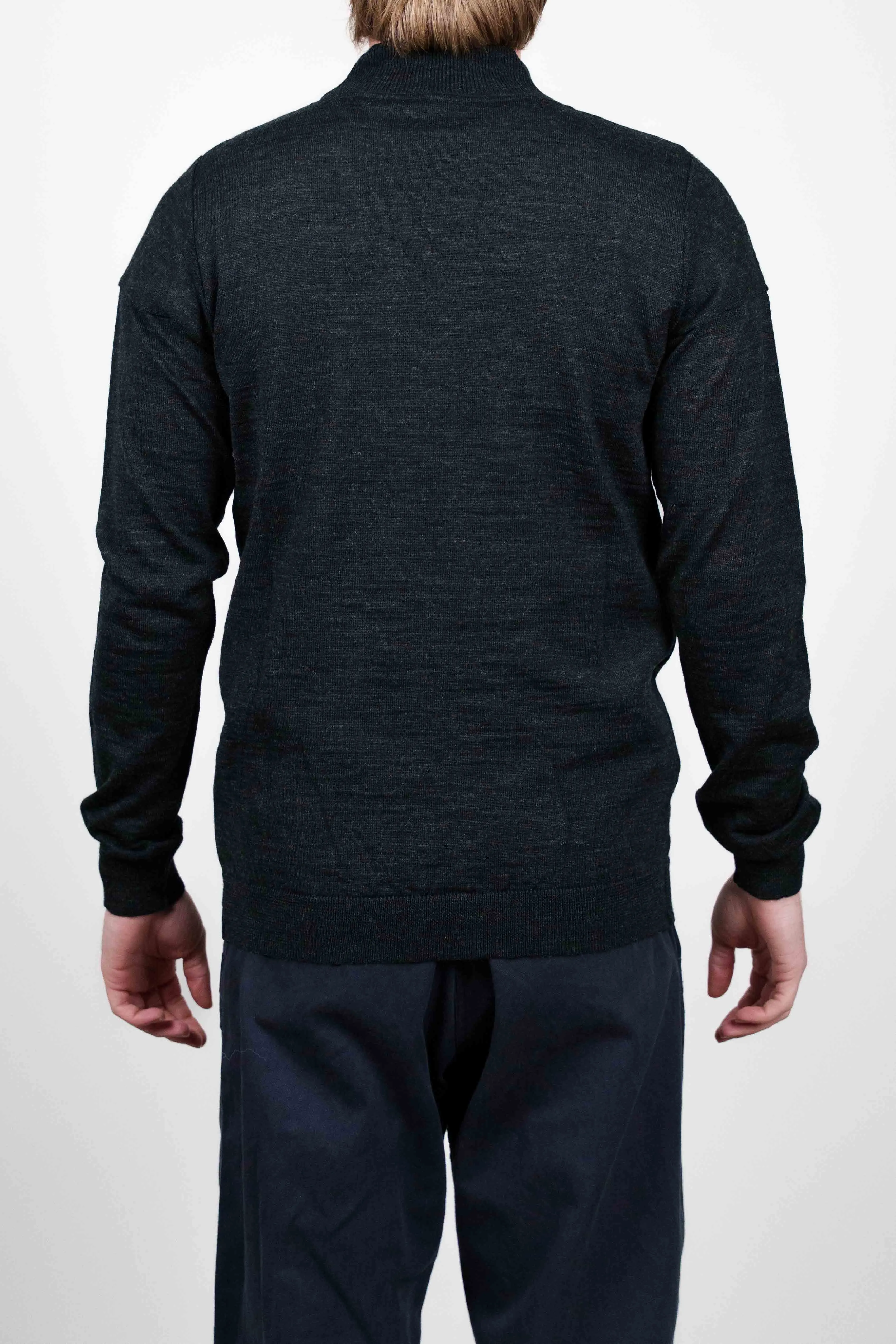 VERSION sweater, black melange sold by S.N.S HERNING product image thumbnail 4