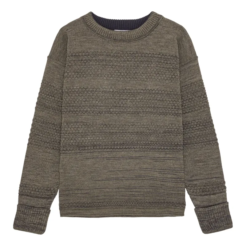 FISHERMAN crew neck | rund hals, terra brown made by S.N.S HERNING