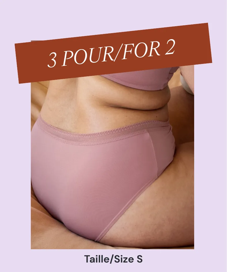 Eversoft Hipster Panty Pink- 3 Pack (S) sold by From Rachel