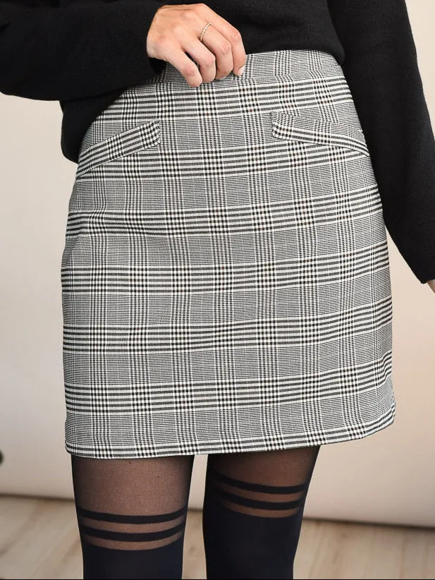 Vicky Olive Plaid Mini Skirt sold by From Rachel