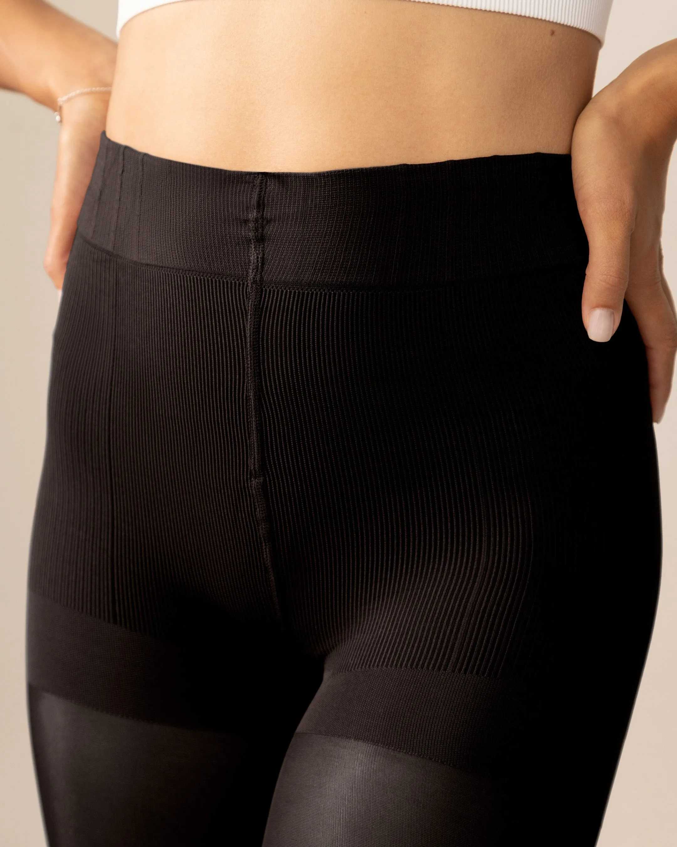 Classic Over-the-Knee Contour Shaping Tights in Black sold by From Rachel product image thumbnail 2