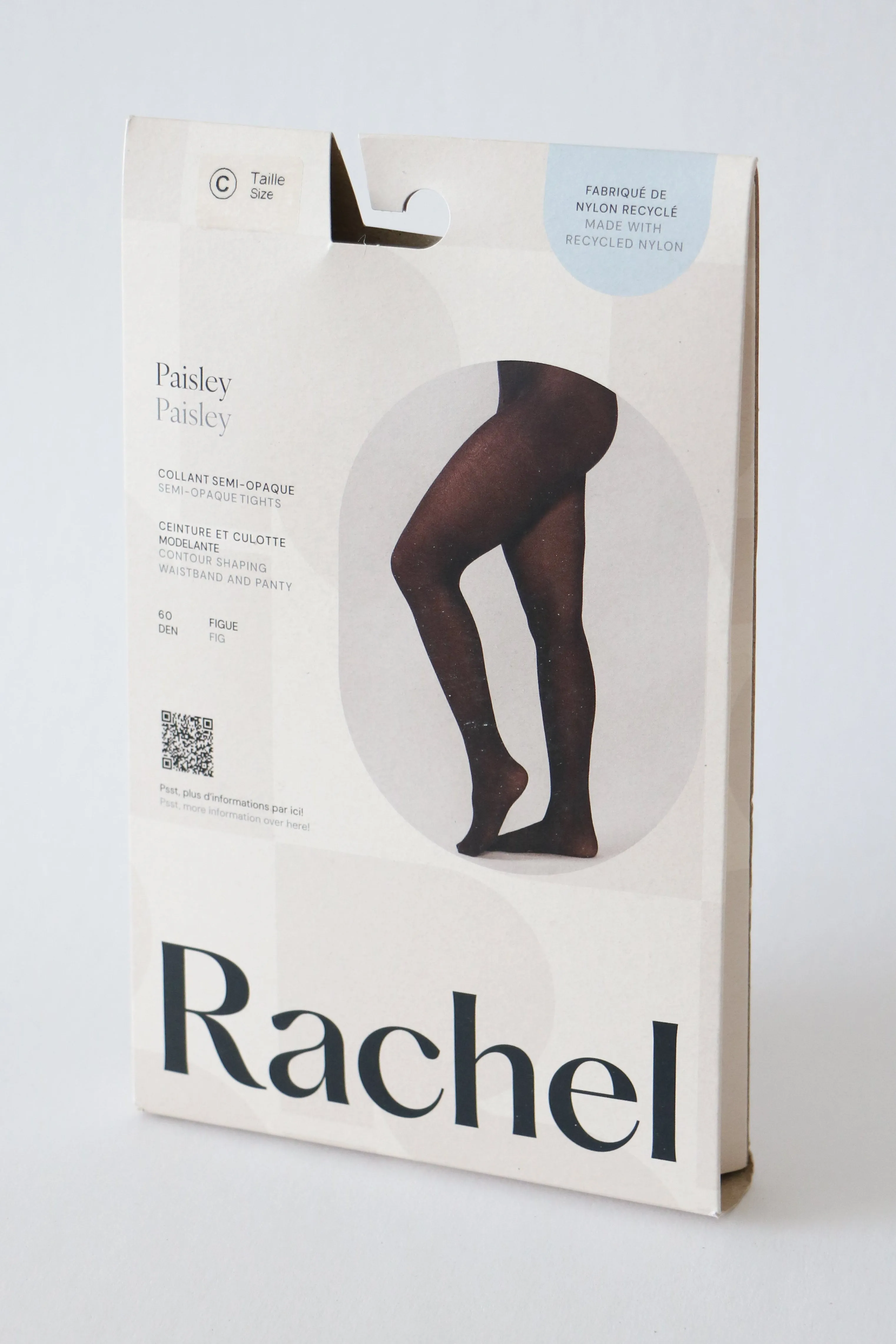 Paisley Contour Shaping Tights in Fig sold by From Rachel product image thumbnail 5