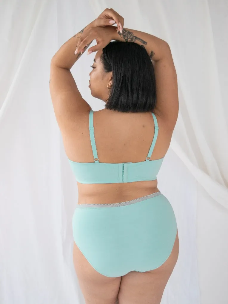 Organic Cotton Cheeky Panty in Green sold by From Rachel product image thumbnail 4