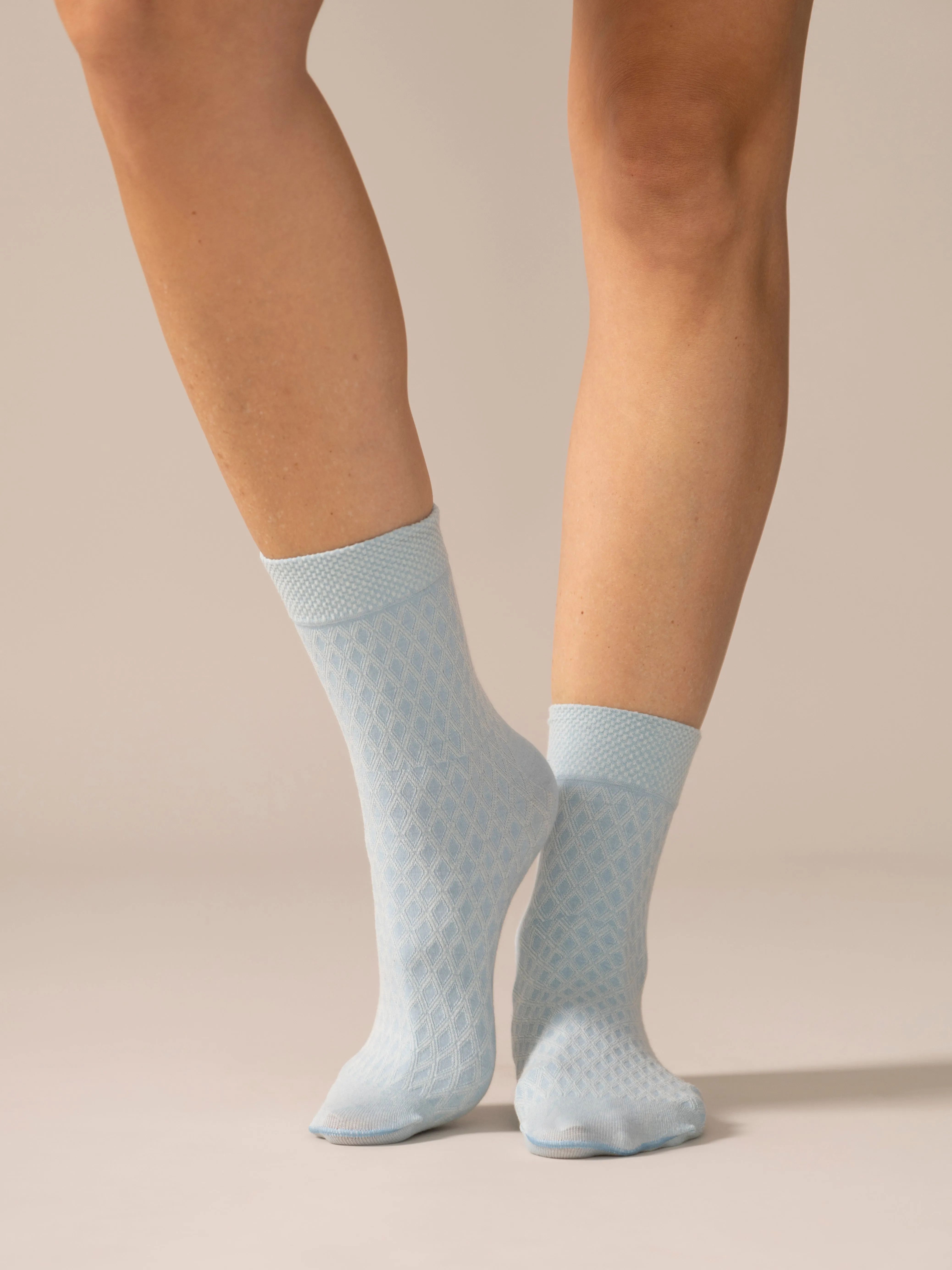 Diamond Light Socks in Powder Blue sold by From Rachel product image thumbnail 2