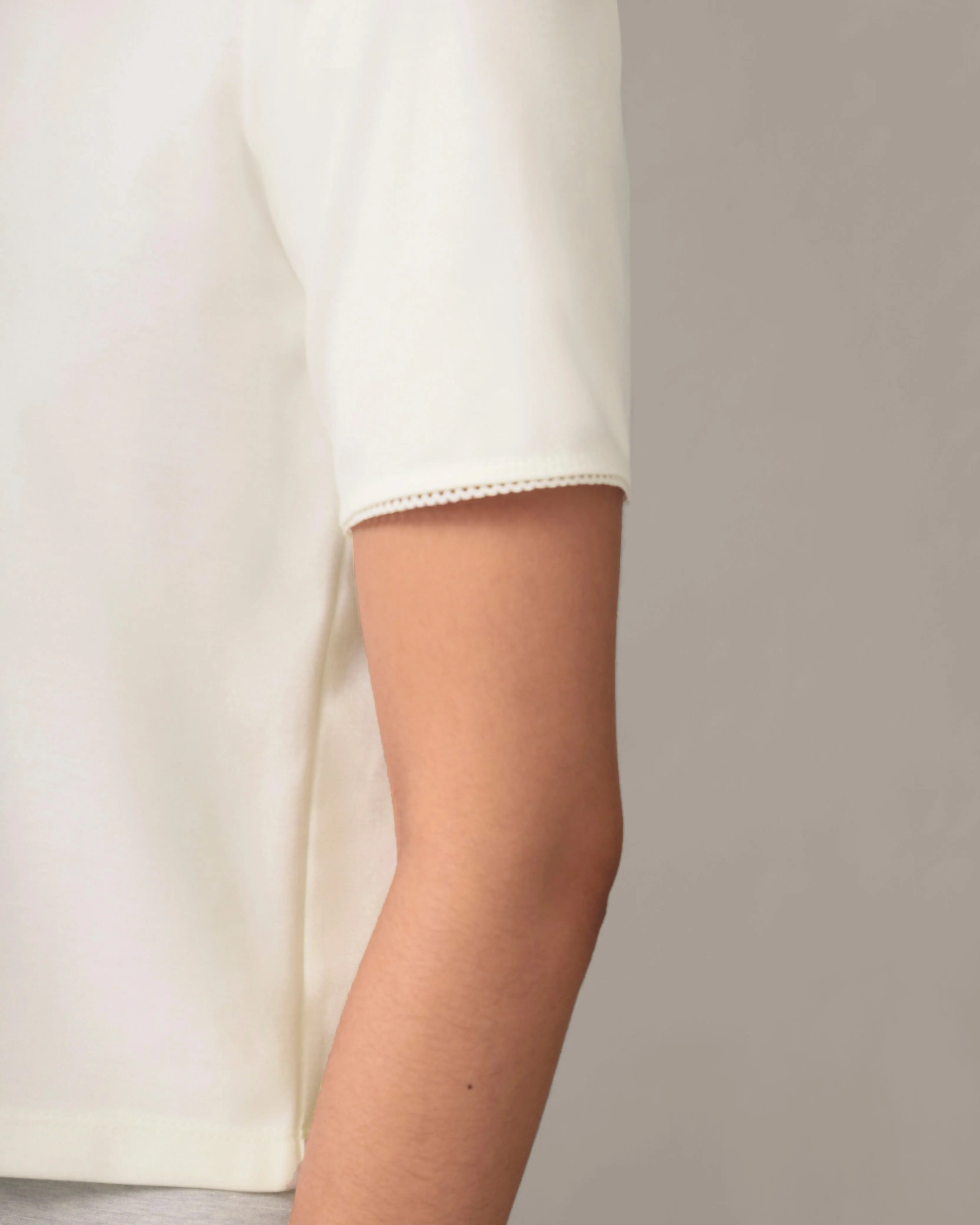 The Perfect Tee - Light Ease knit in Ivory sold by From Rachel product image thumbnail 2