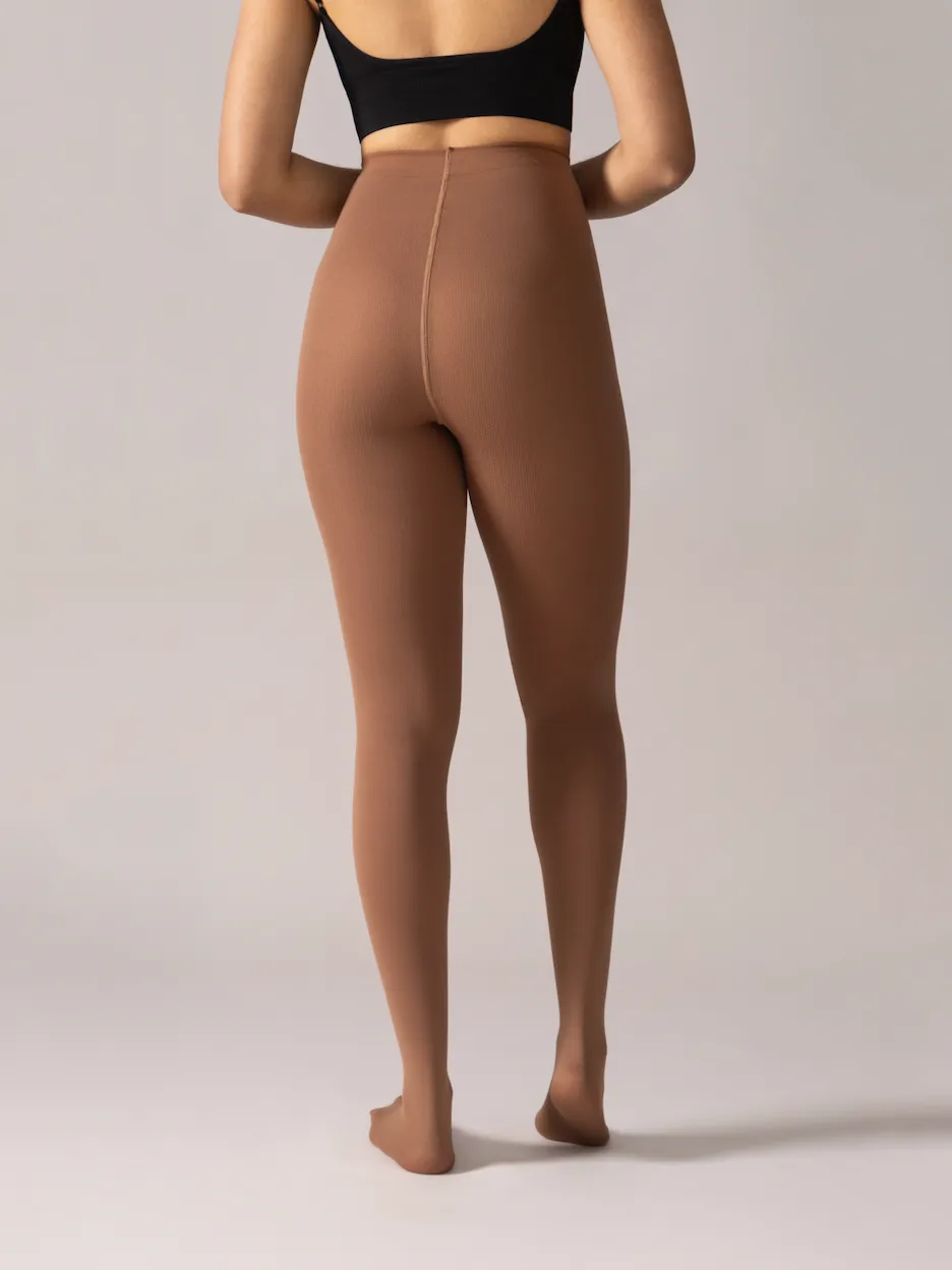 Warm Fleece Tights in Coffee sold by From Rachel product image thumbnail 5