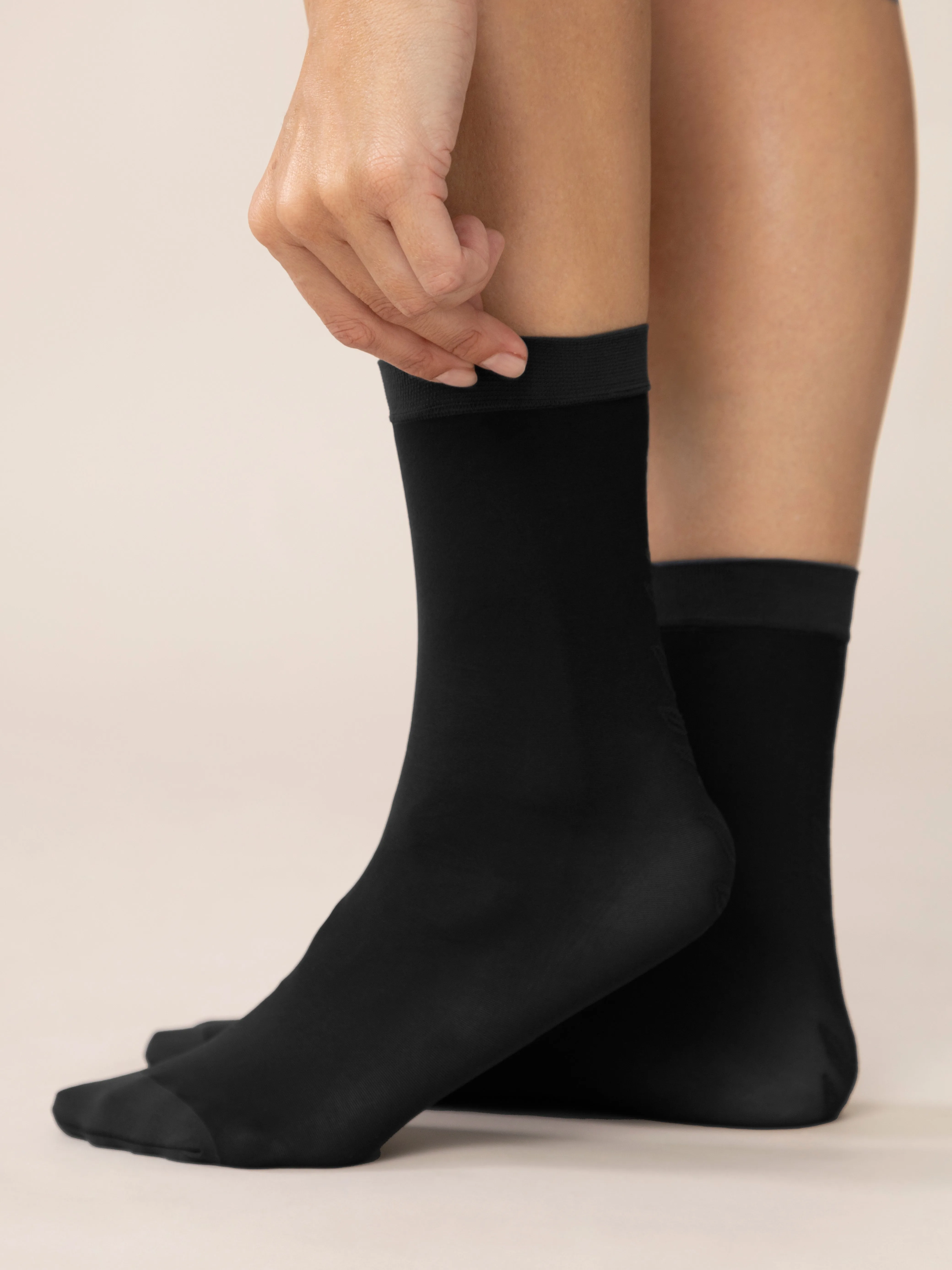 Back Vine Sheer Socks in Black sold by From Rachel product image thumbnail 3