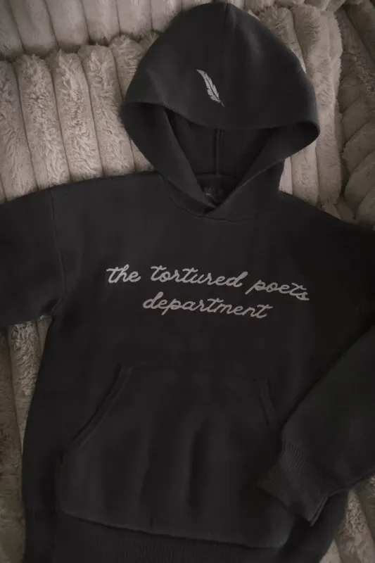 Tortured Poets Knit Hoodie sold by Mojo Provo