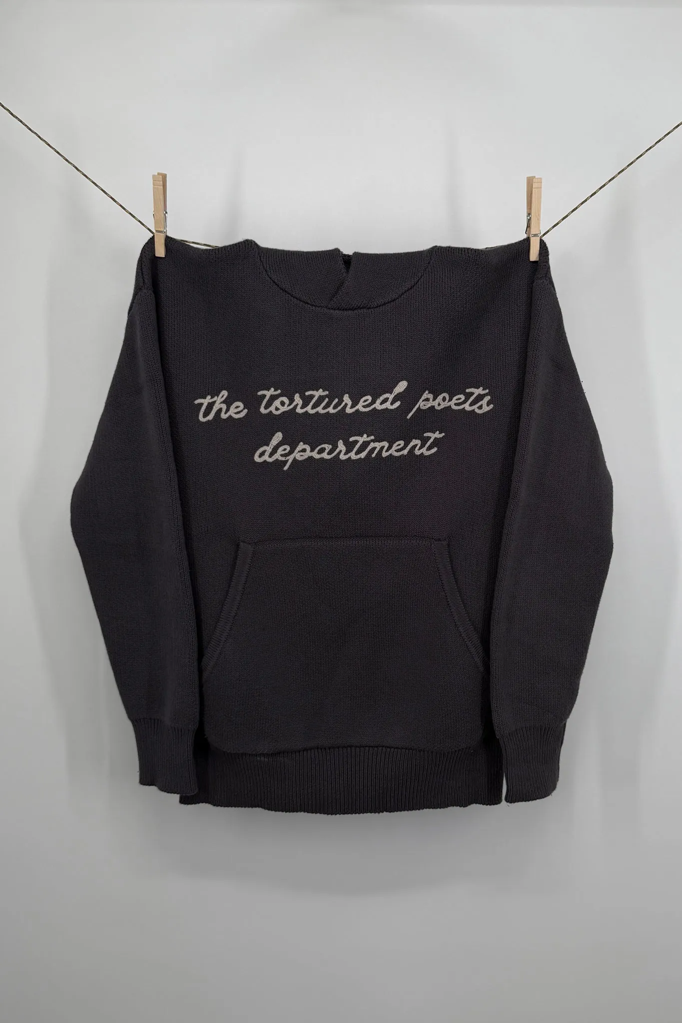 Tortured Poets Knit Hoodie sold by Mojo Provo product image thumbnail 2