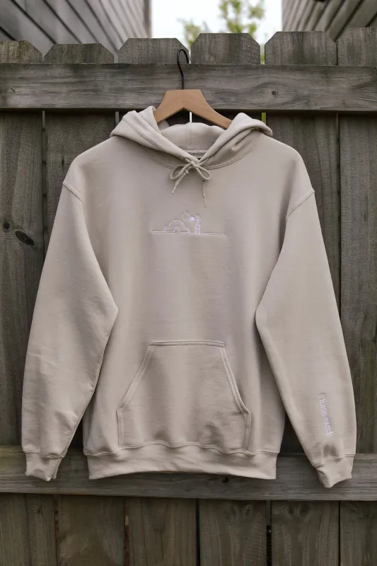 I Hate Sand Embroidered Hoodie sold by Mojo Provo