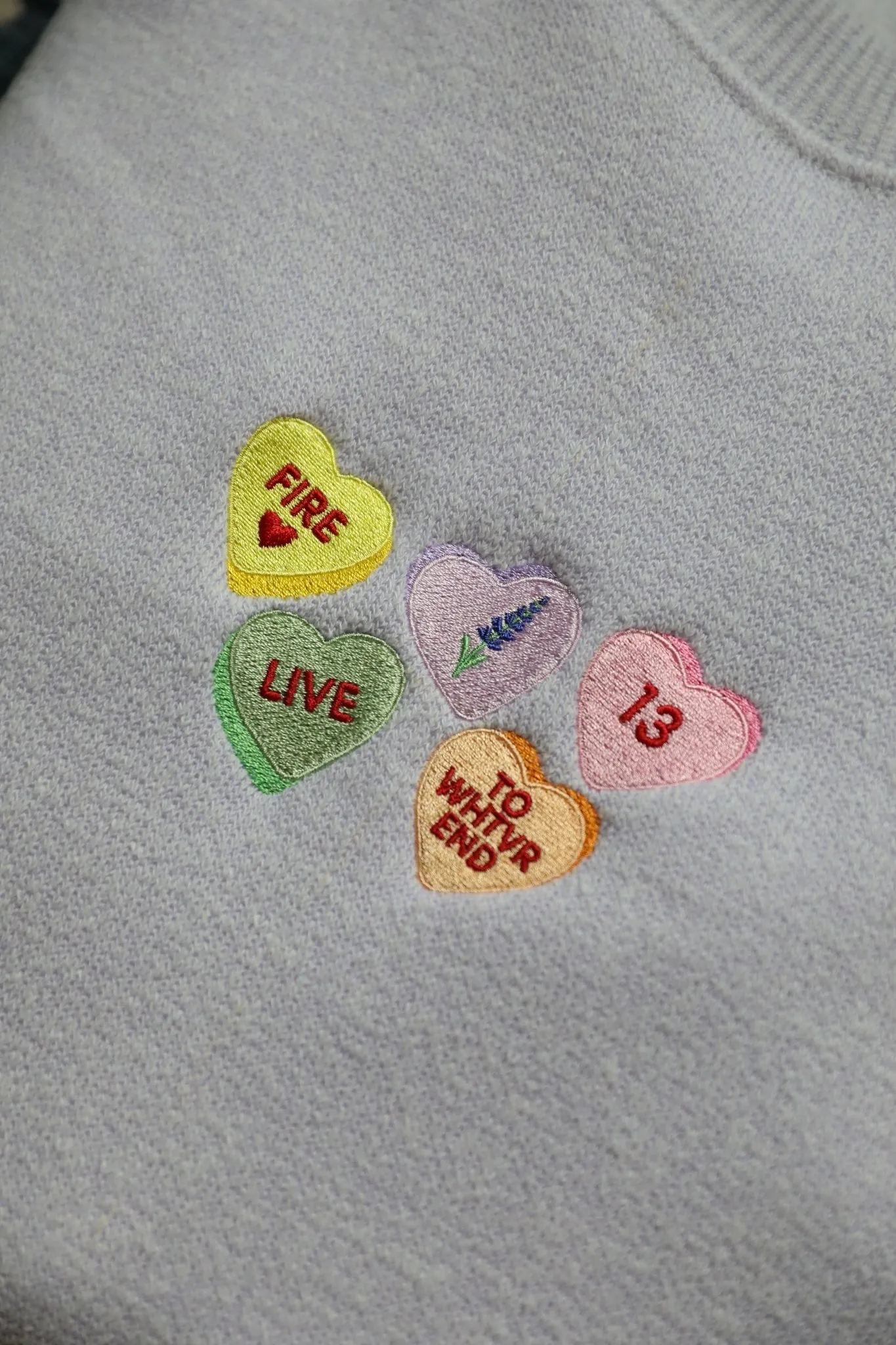 Limited Edition Candy Hearts Crewneck sold by Mojo Provo product image thumbnail 2