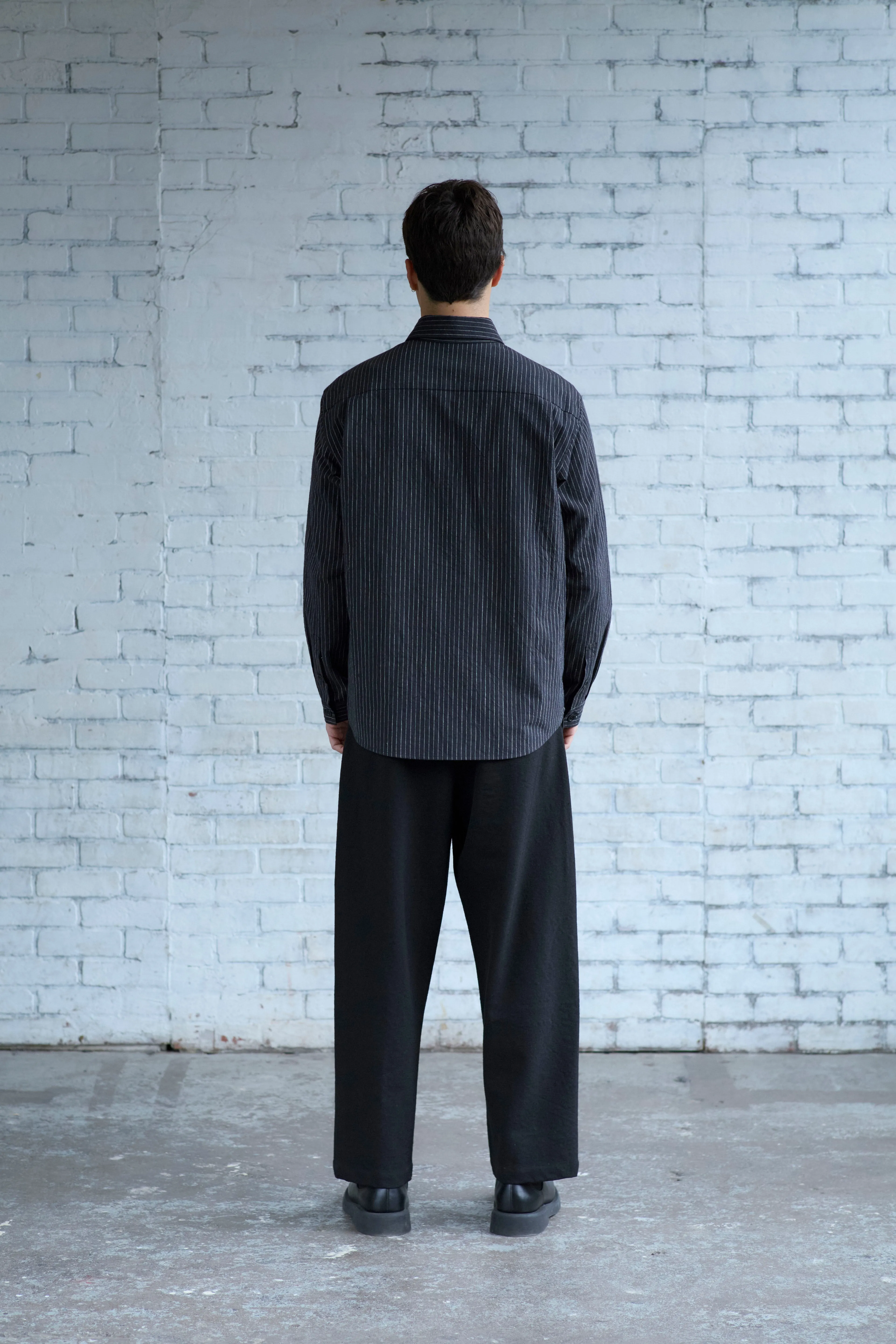 Dress Shirt in Striped Cotton Slub sold by Of Nothing product image thumbnail 3