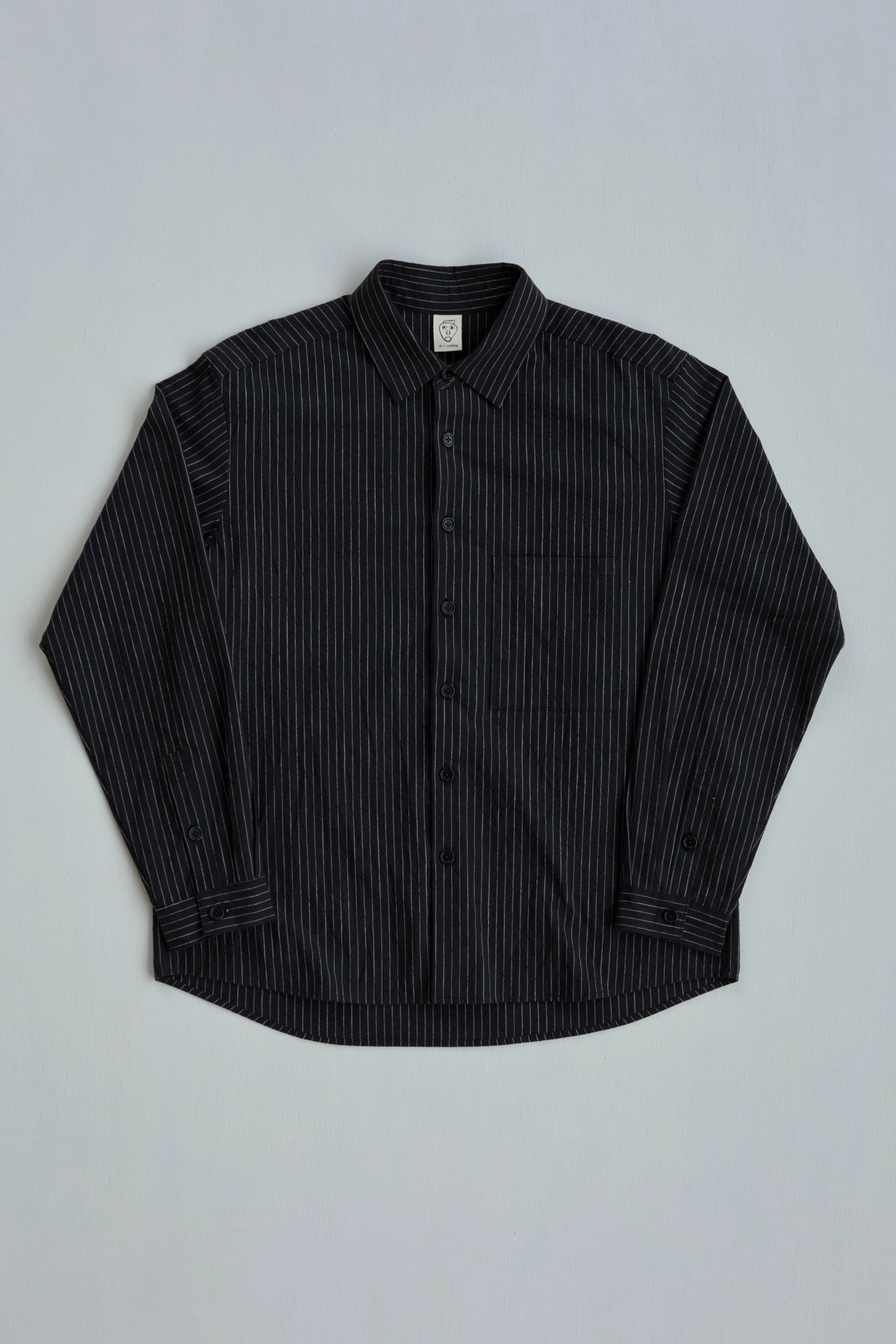 Dress Shirt in Striped Cotton Slub sold by Of Nothing