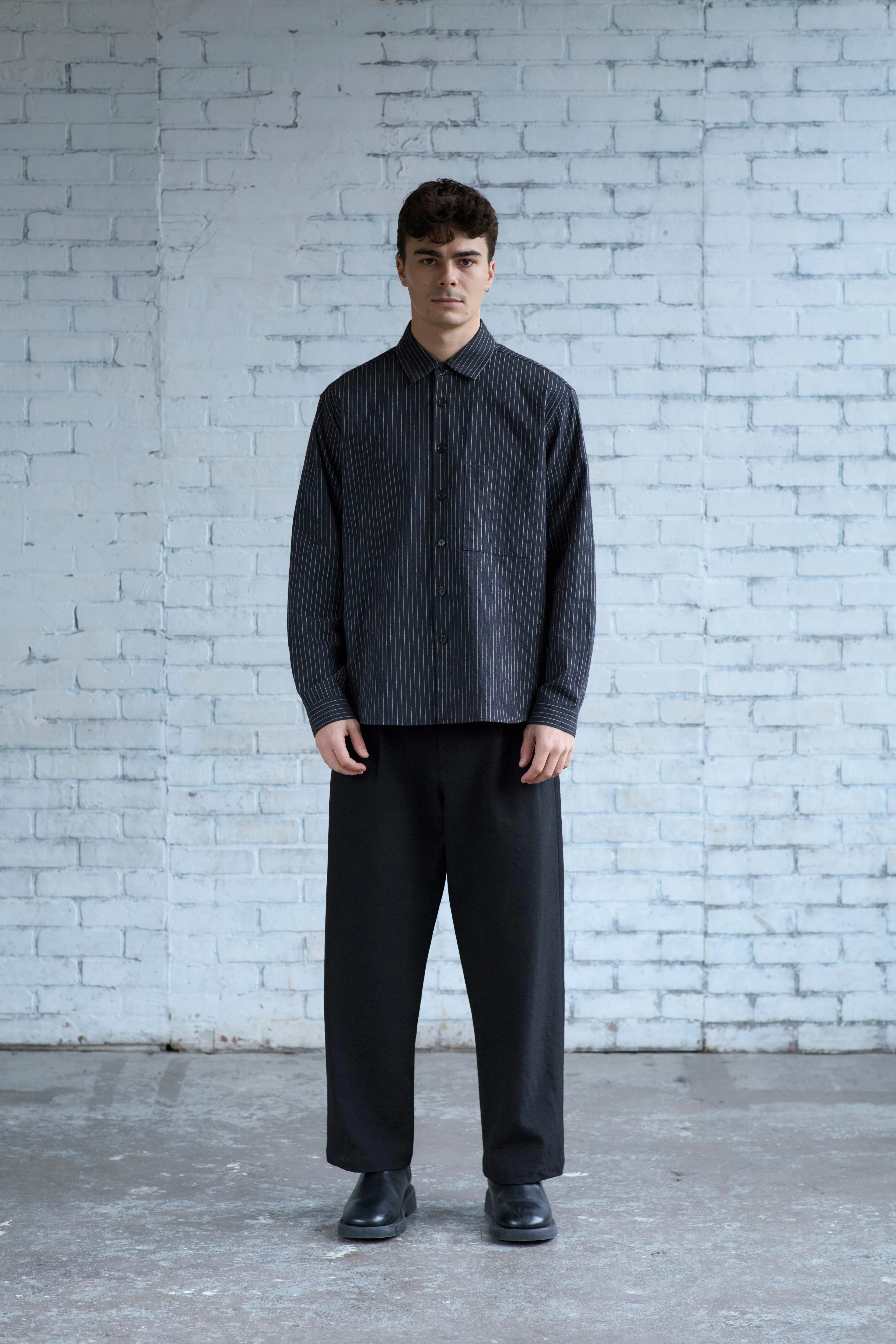 Dress Shirt in Striped Cotton Slub sold by Of Nothing product image thumbnail 2