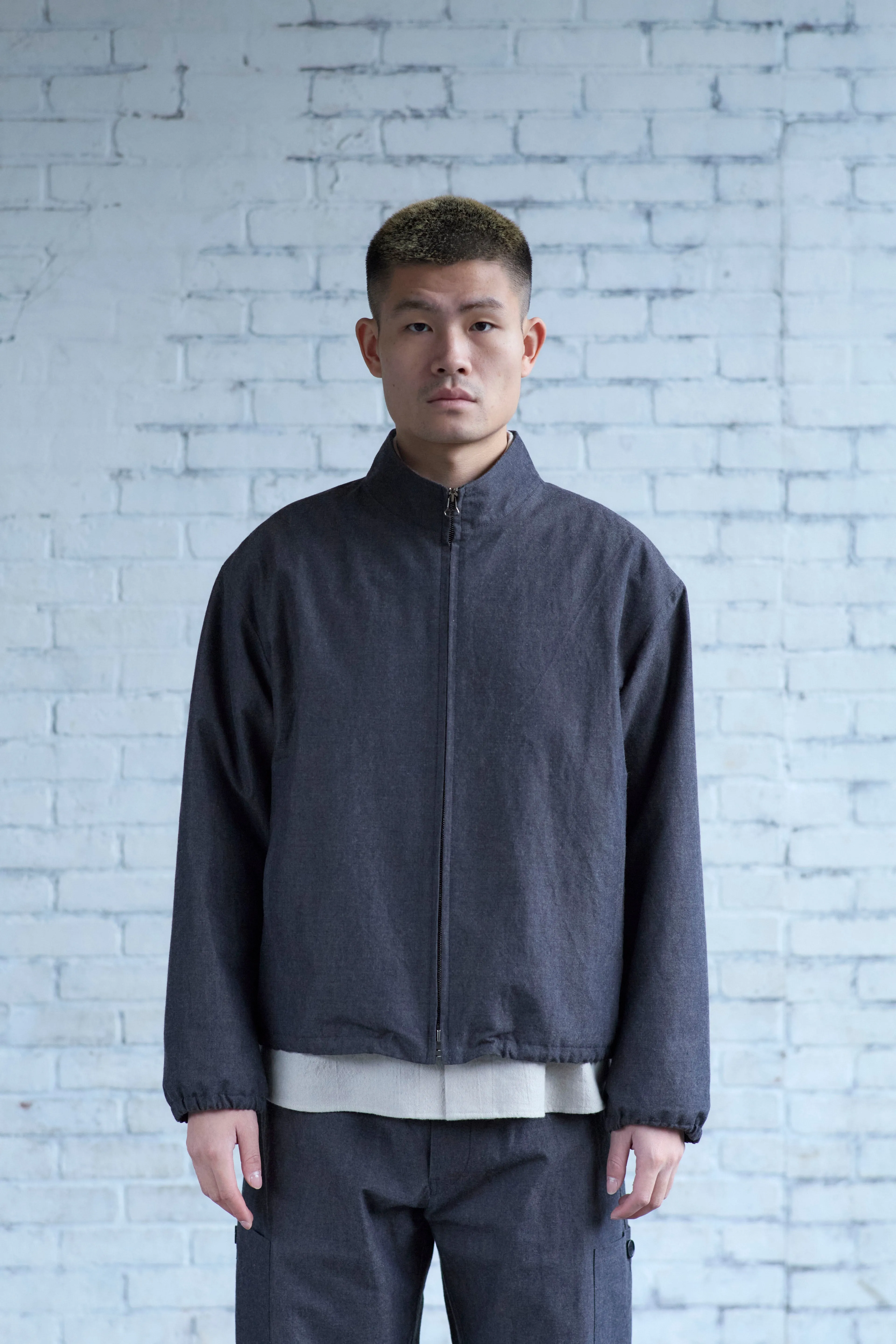 Slip Jacket in Wool / Cotton Buff sold by Of Nothing product image thumbnail 4